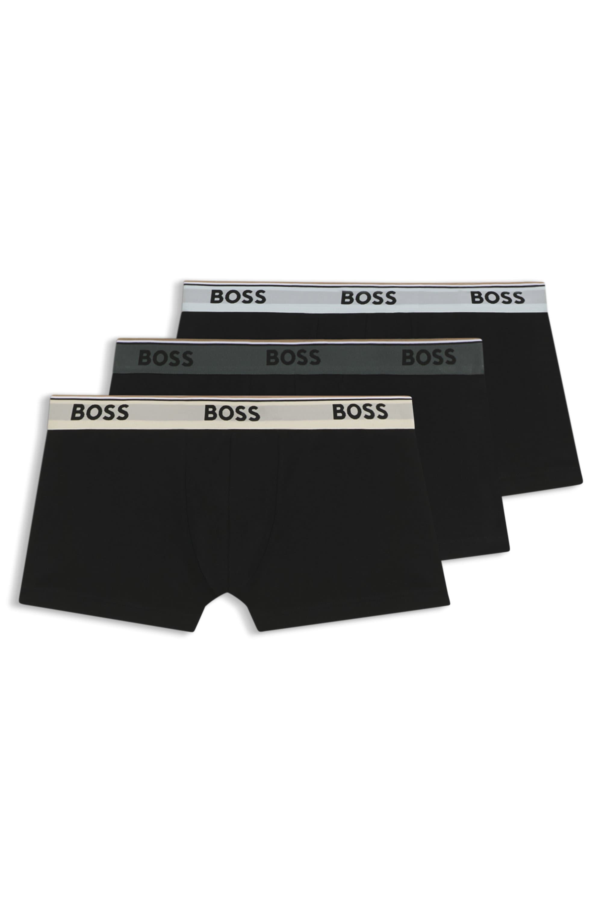 BOSS Trunk "3P Power" Packung, 3 Stk. mit BOSS Schriftzug auf dem Bund günstig online kaufen