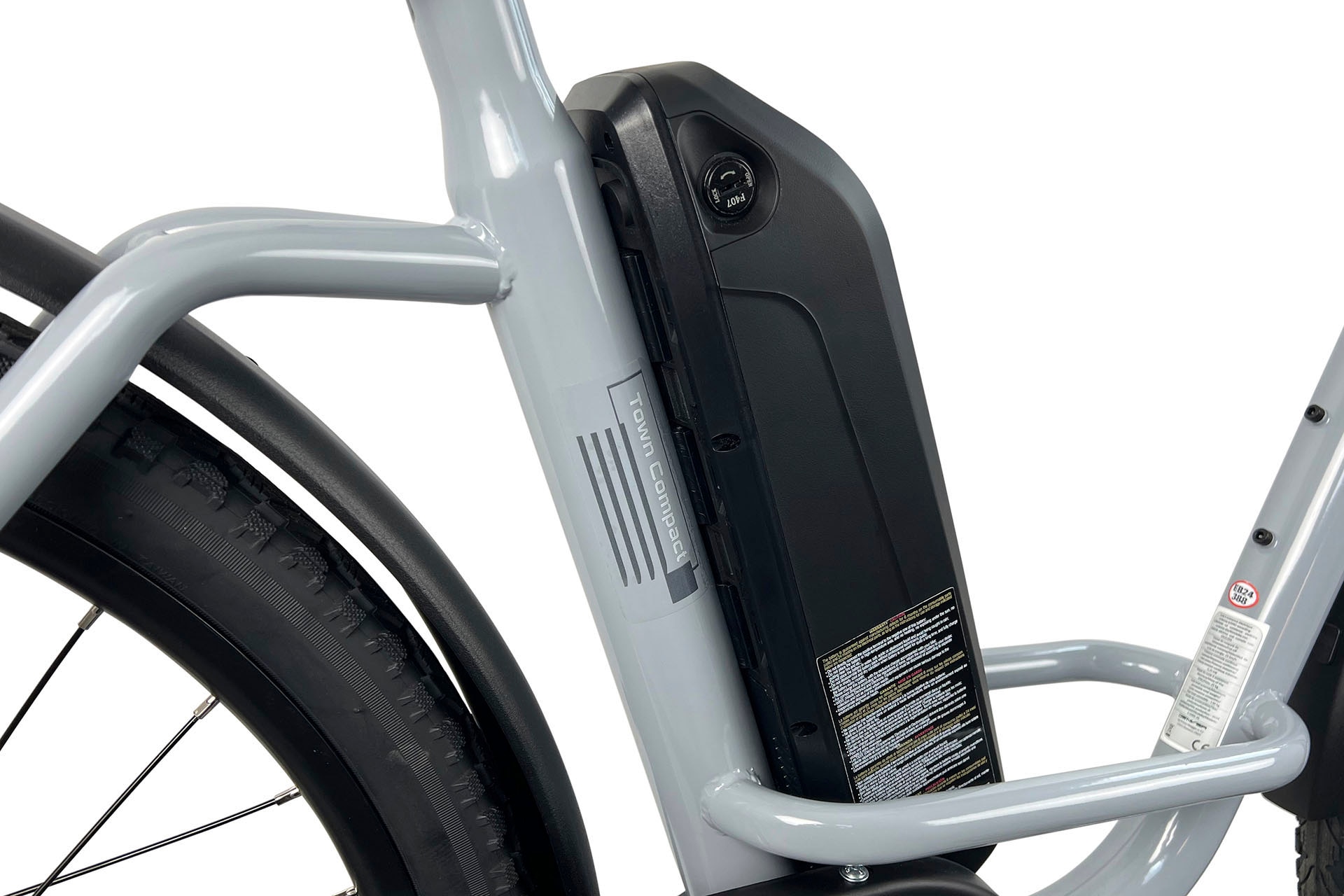 LLobe E-Bike »City E-Bike 26" Town Compact, grau«, 7 Gang, Heckmotor 250 W
