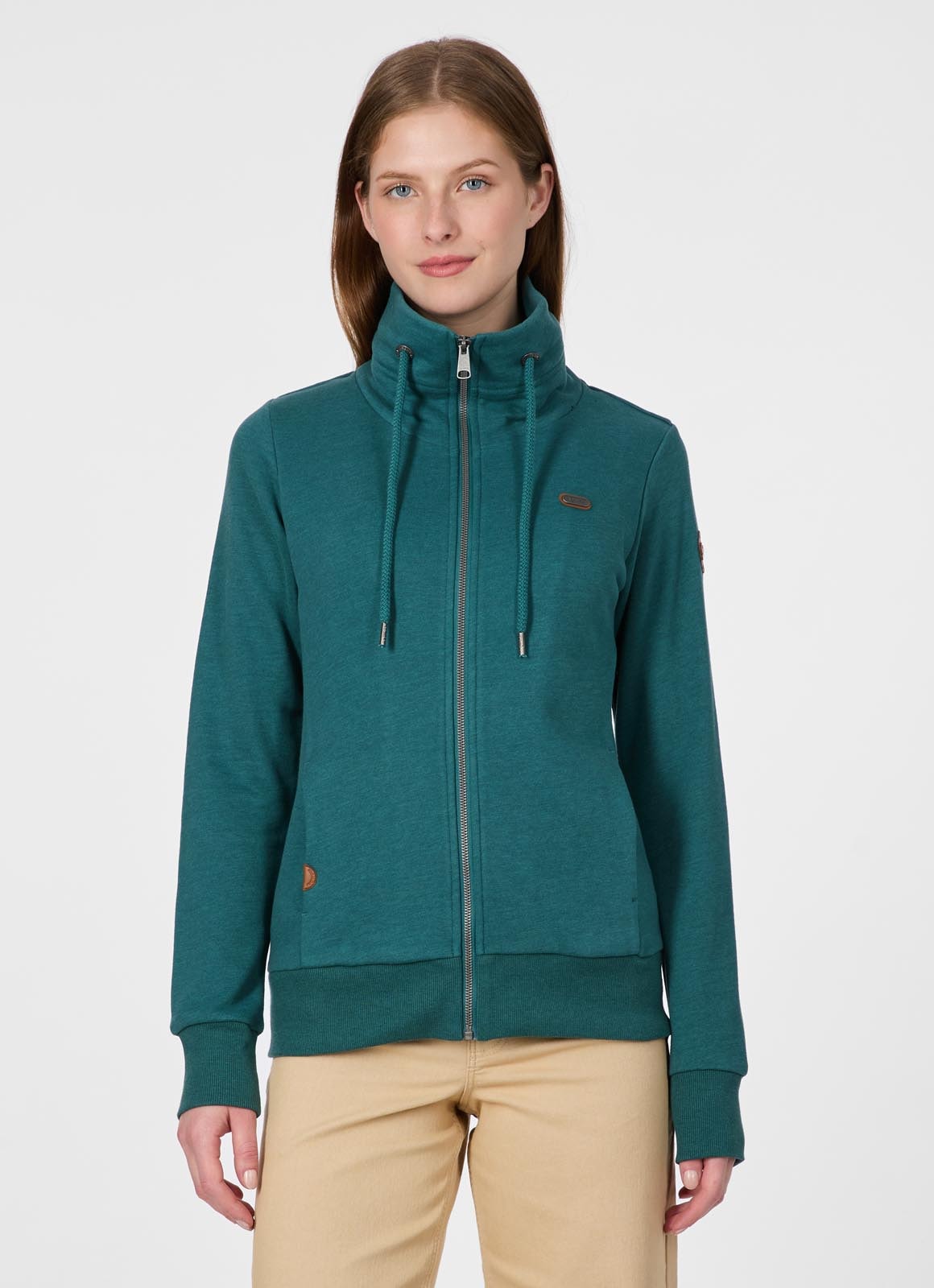 Ragwear Sweatjacke "RONETTE A" Baumwollmischung mit Marken-Stickerei günstig online kaufen