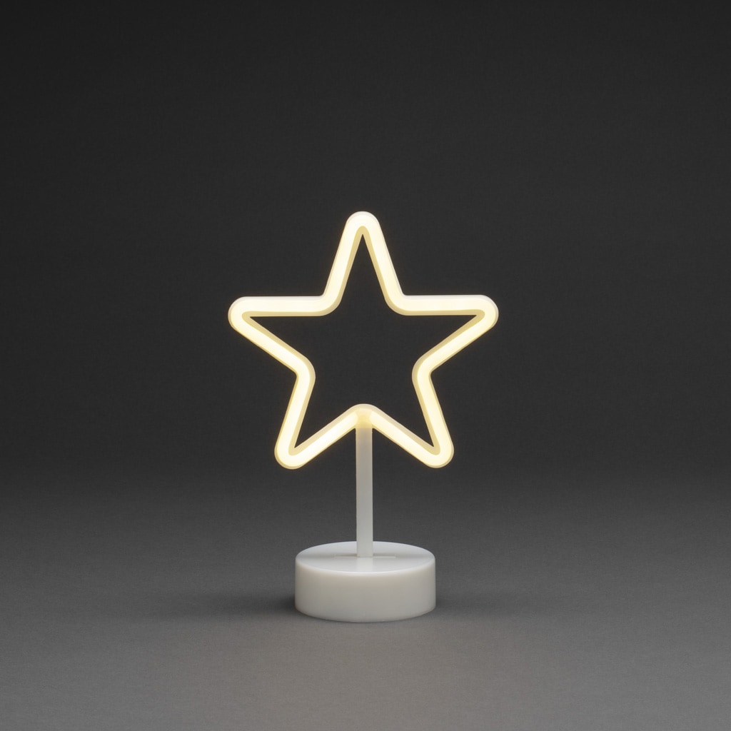 KONSTSMIDE BAUR Stern mit Dioden 78 Weihnachtsdeko«, LED Stern, »Weihnachtsstern, 6h Schlauchsilhouette weiße | Timer, bestellen warm