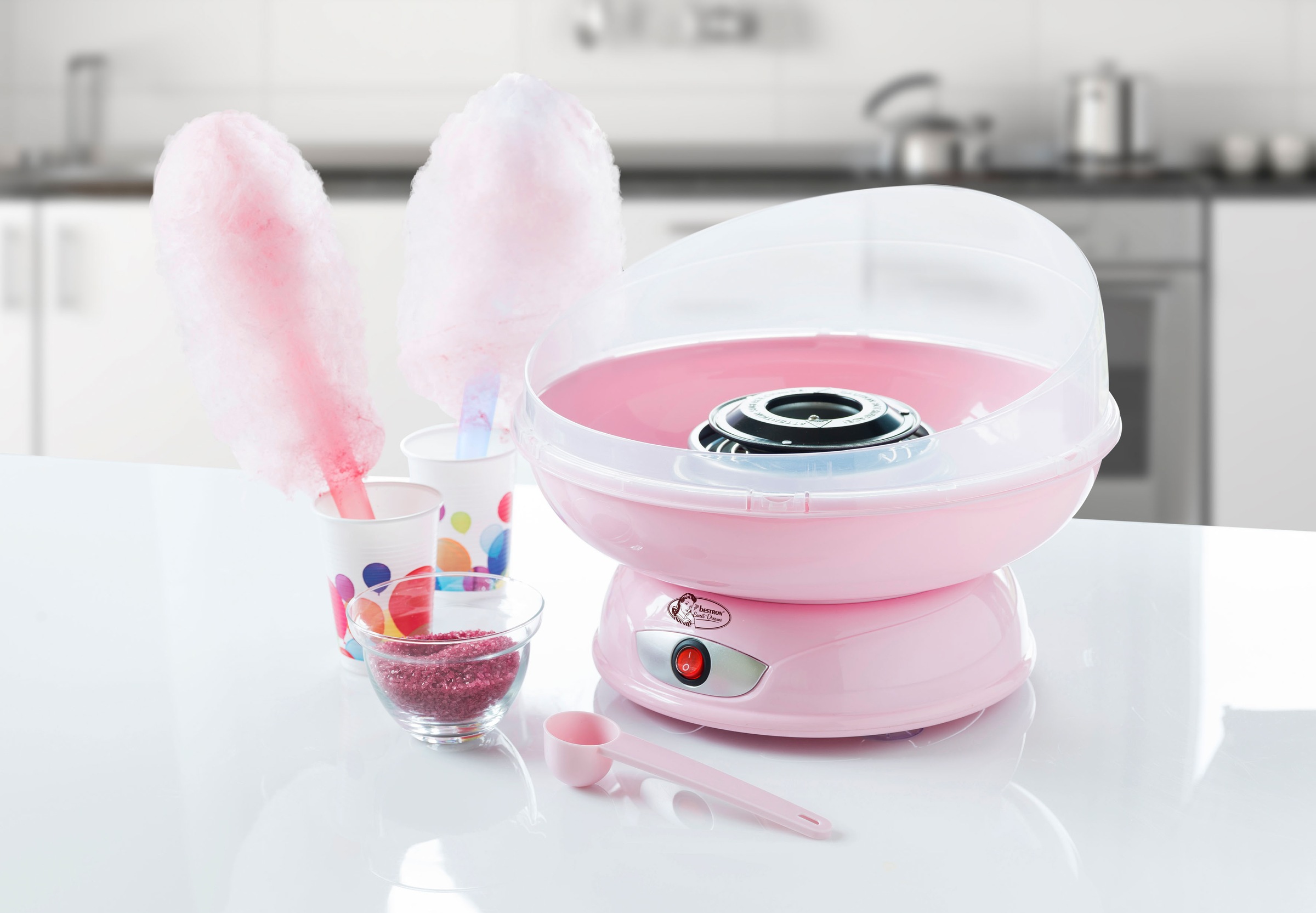 Zuckerwattemaschine Rosa im bestron »Sweet Watt, BAUR Design, Retro 420 | Farbe: Dreams«,
