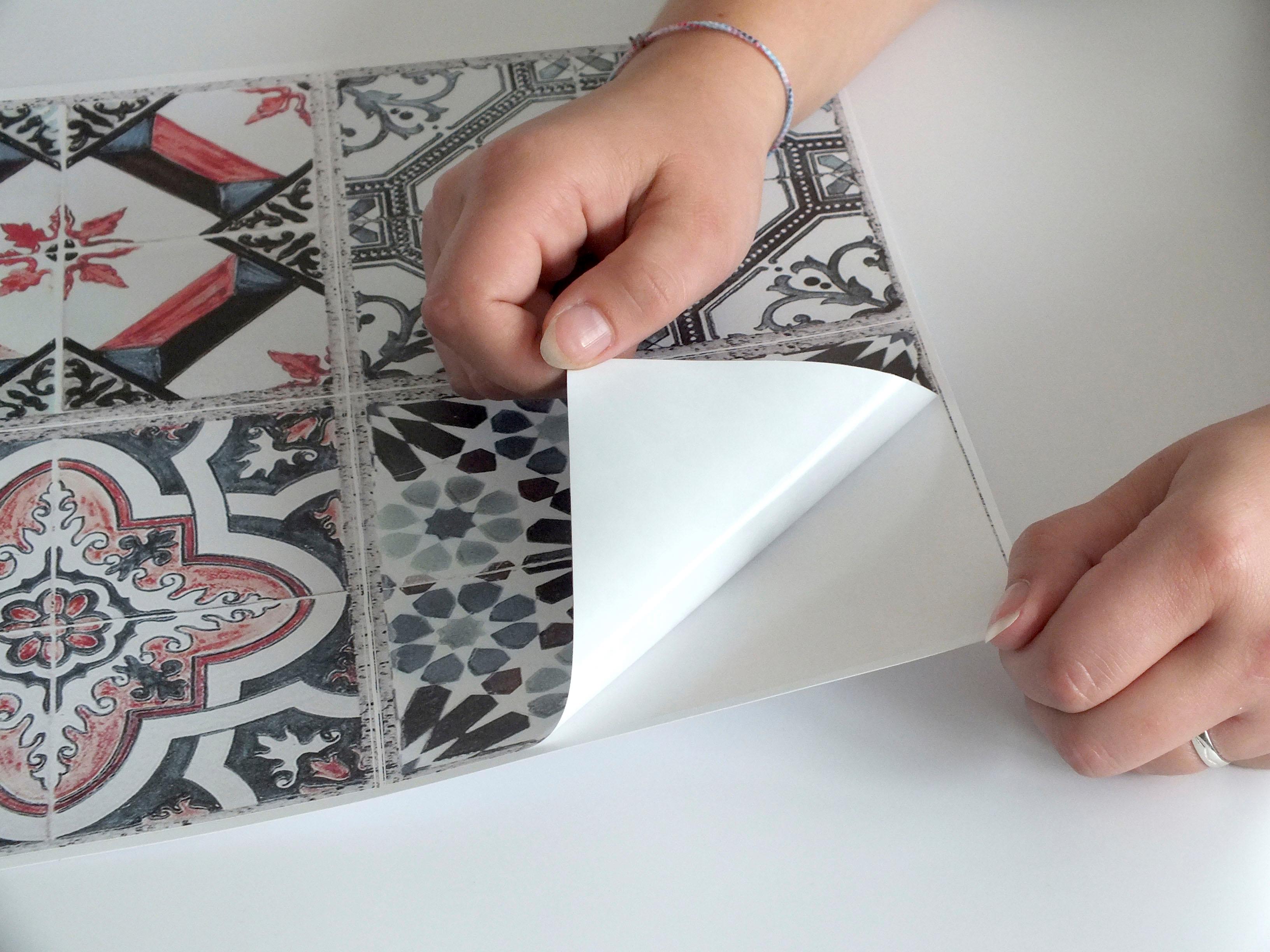 Thumbnail - Home affaire Fliesenaufkleber "Ornamente" Stickerfliesen, selbstklebend, Sticker, 12er Set