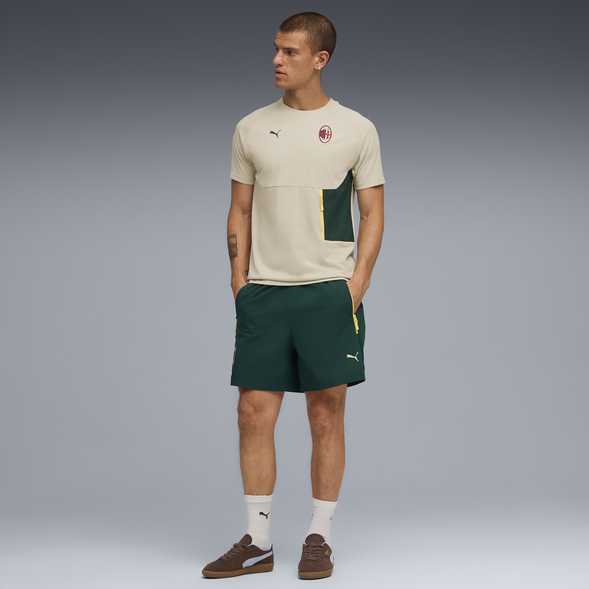 PUMA T-Shirt »AC Milan PUMATECH T-Shirt mit Tasche Herren«