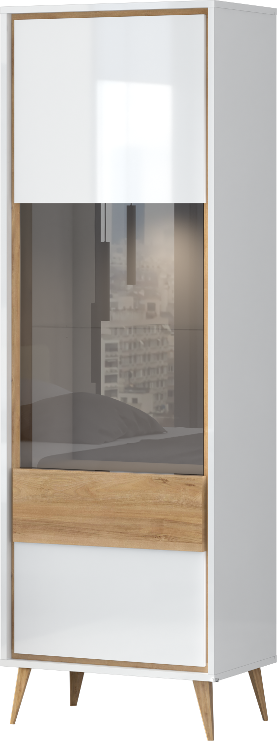 OTTO home Vitrine "Vida" (H/B/T): 195/64/40cm, UV lackiert, hochglänzend, S günstig online kaufen