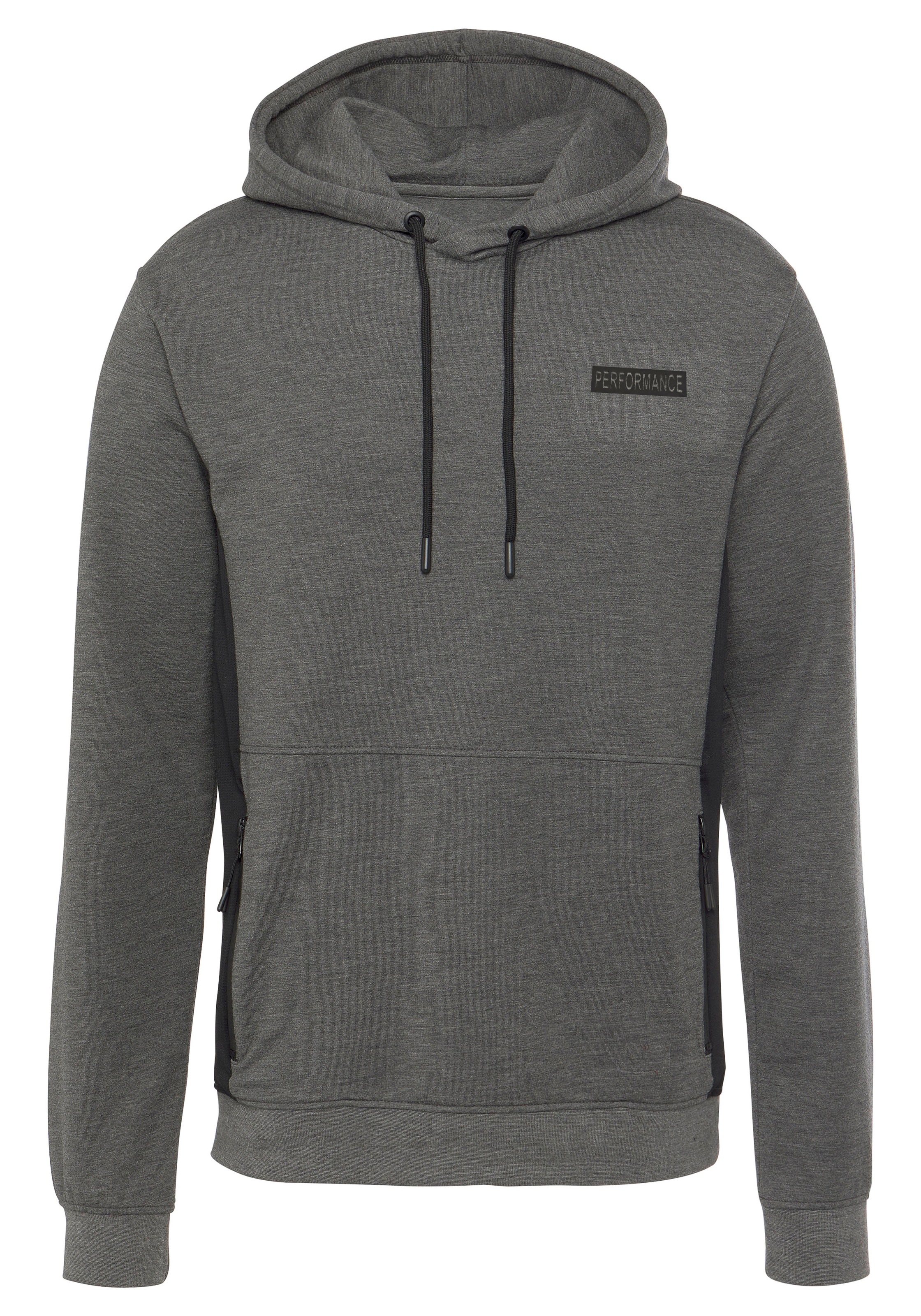 AUTHENTIC LE JOGGER Kapuzenpullover, melierte Optik, mit Reißverschlusstasc günstig online kaufen