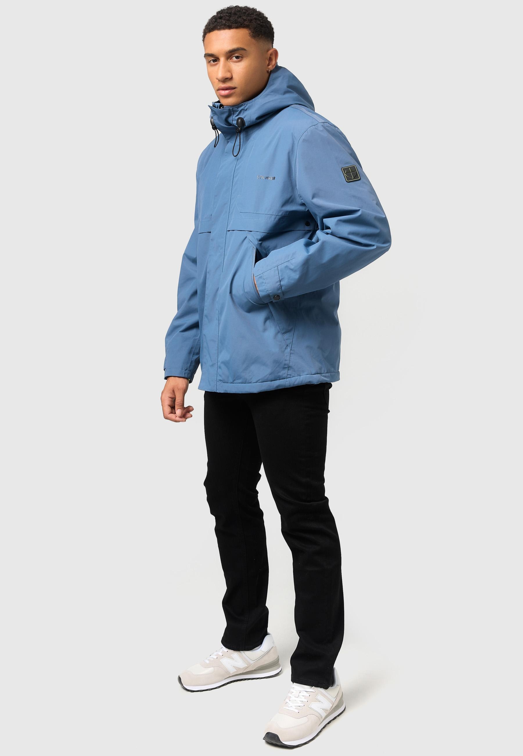 Stone Harbour Regenjacke »Zanjaar«, mit Kapuze, Wasserdichte Herren Übergangsjacke mit Fleece-Futter