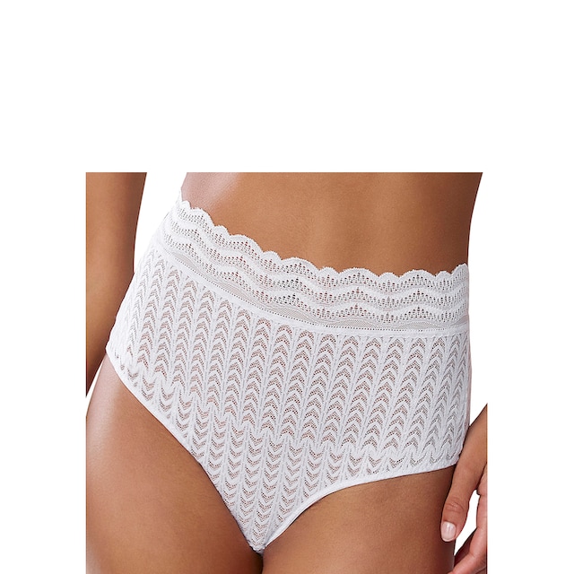 aus Spitze BAUR s.Oliver Optik High-Waist-Slip, transparenter graphischer in | bestellen