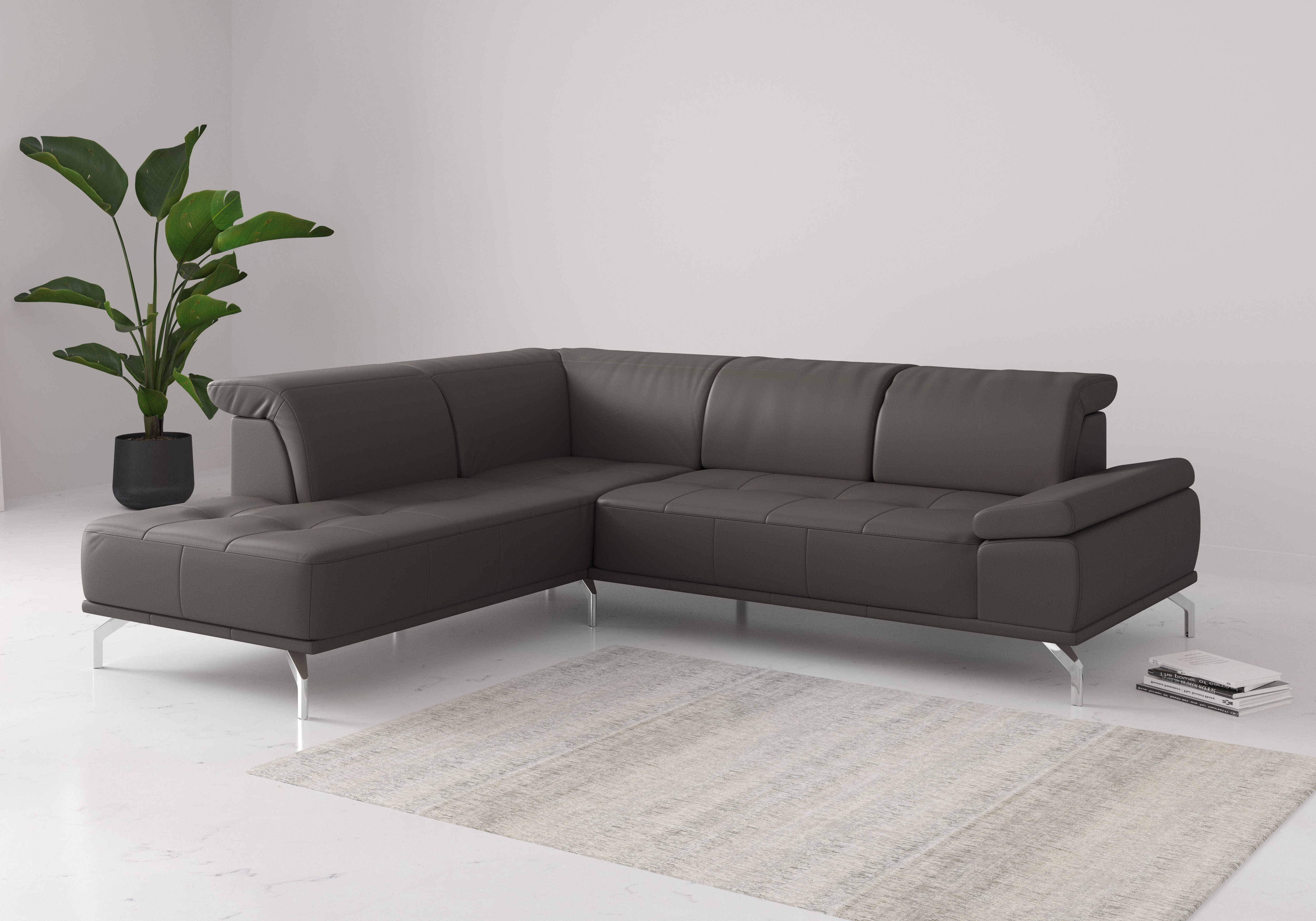 OTTO home Ecksofa "Caluna" Inkl.Sitztiefenverstellung, wahlweise mit Kopf- und Armteilverstellung