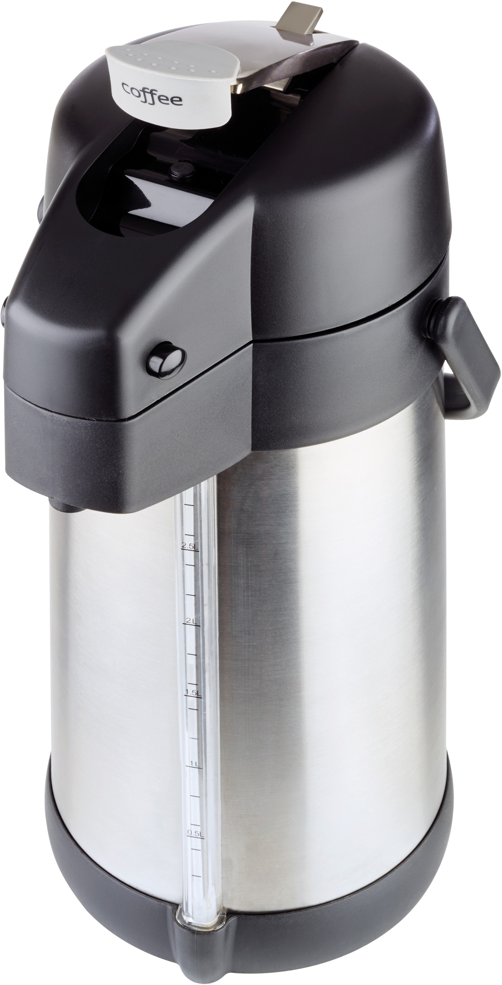 APS Isolierkanne "Premium" 3 l Pumpmechanismus, Edelstahl/Kunststoff