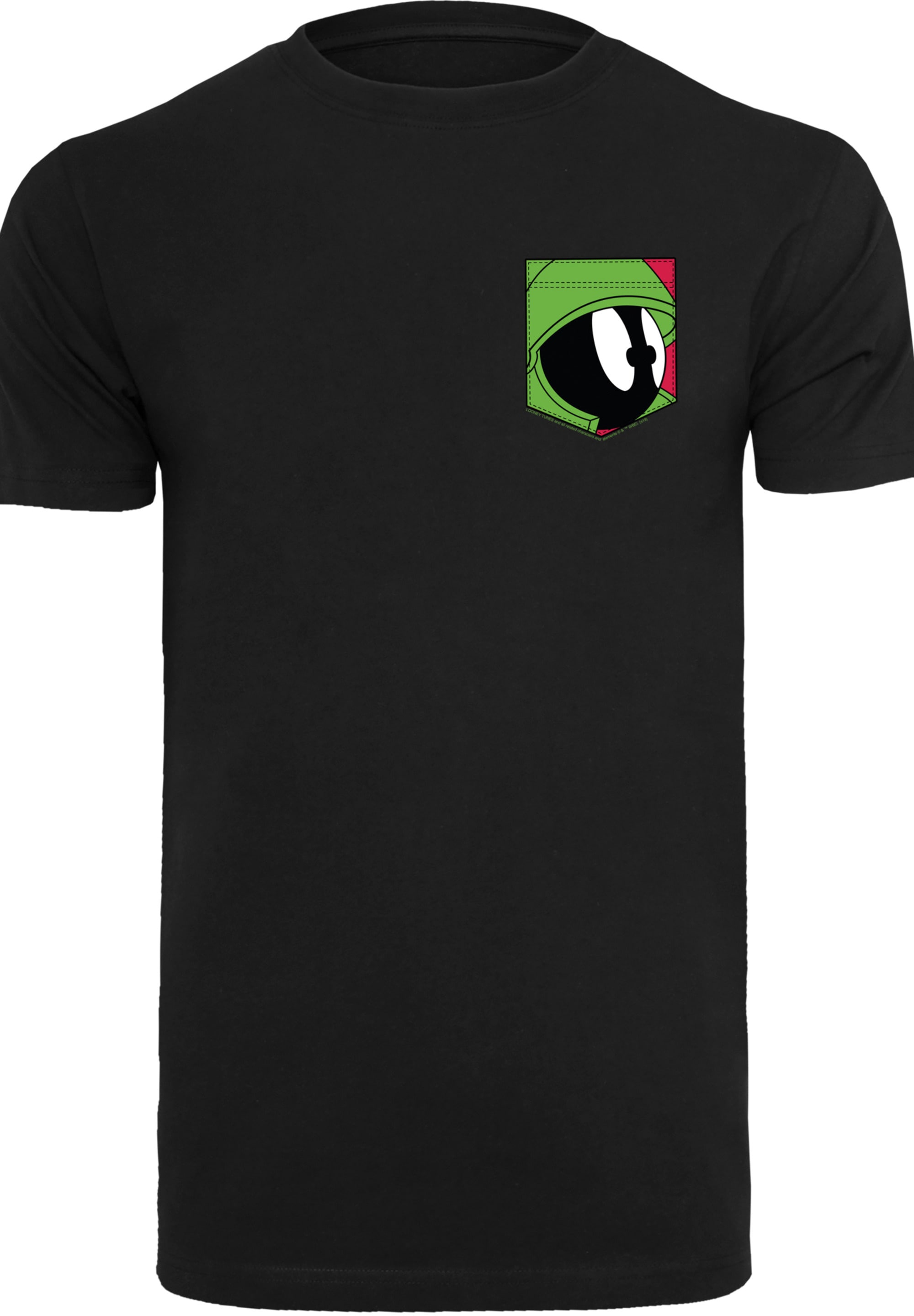 F4NT4STIC T-Shirt »Looney Tunes Marvin The Martian Face Faux Pocket«, Print