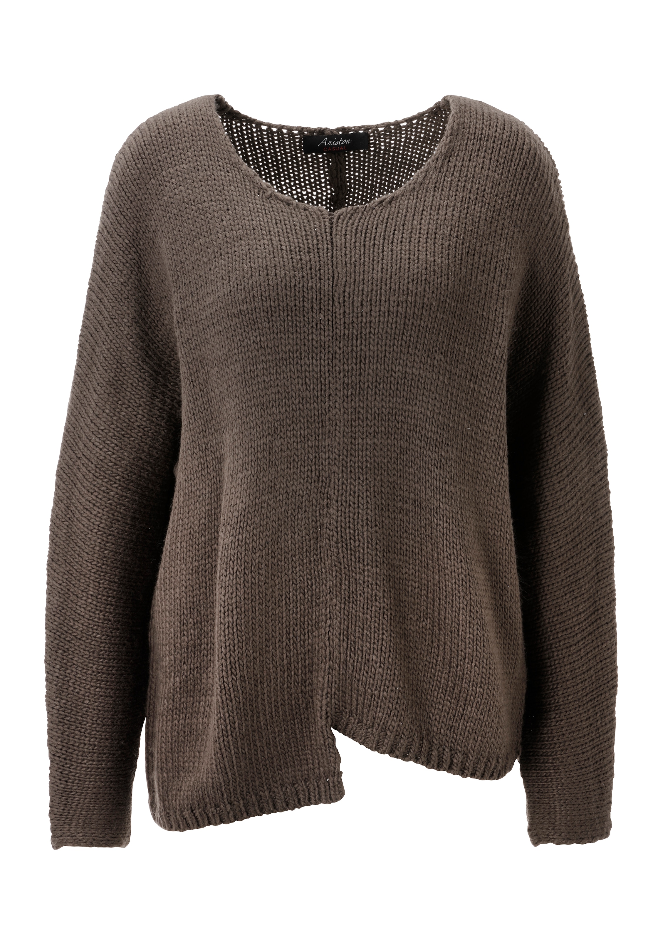 Aniston CASUAL Strickpullover mit asymmetrischen Saum - NEUE KOLLEKTION
