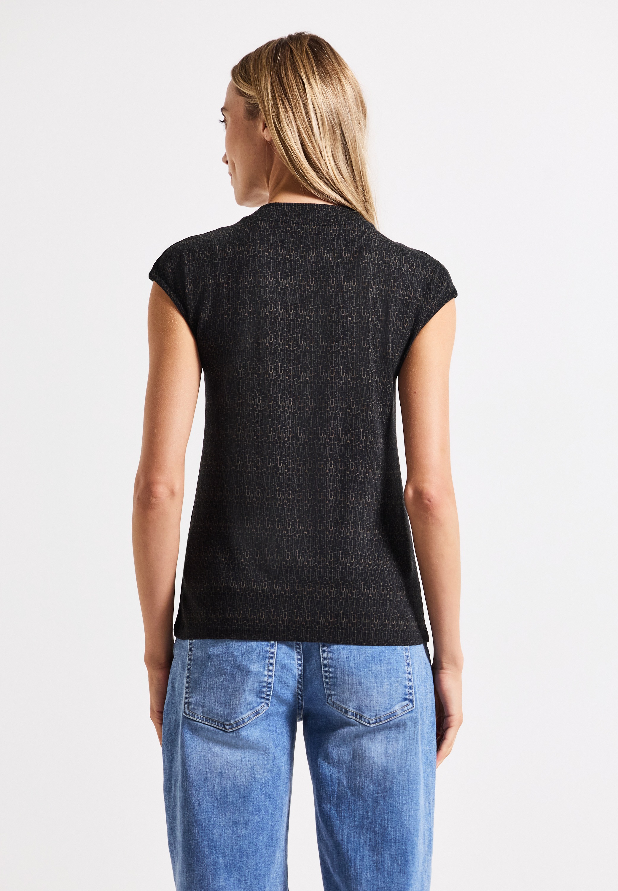 STREET ONE 2-in-1-Top, aus elastischem Materialmix
