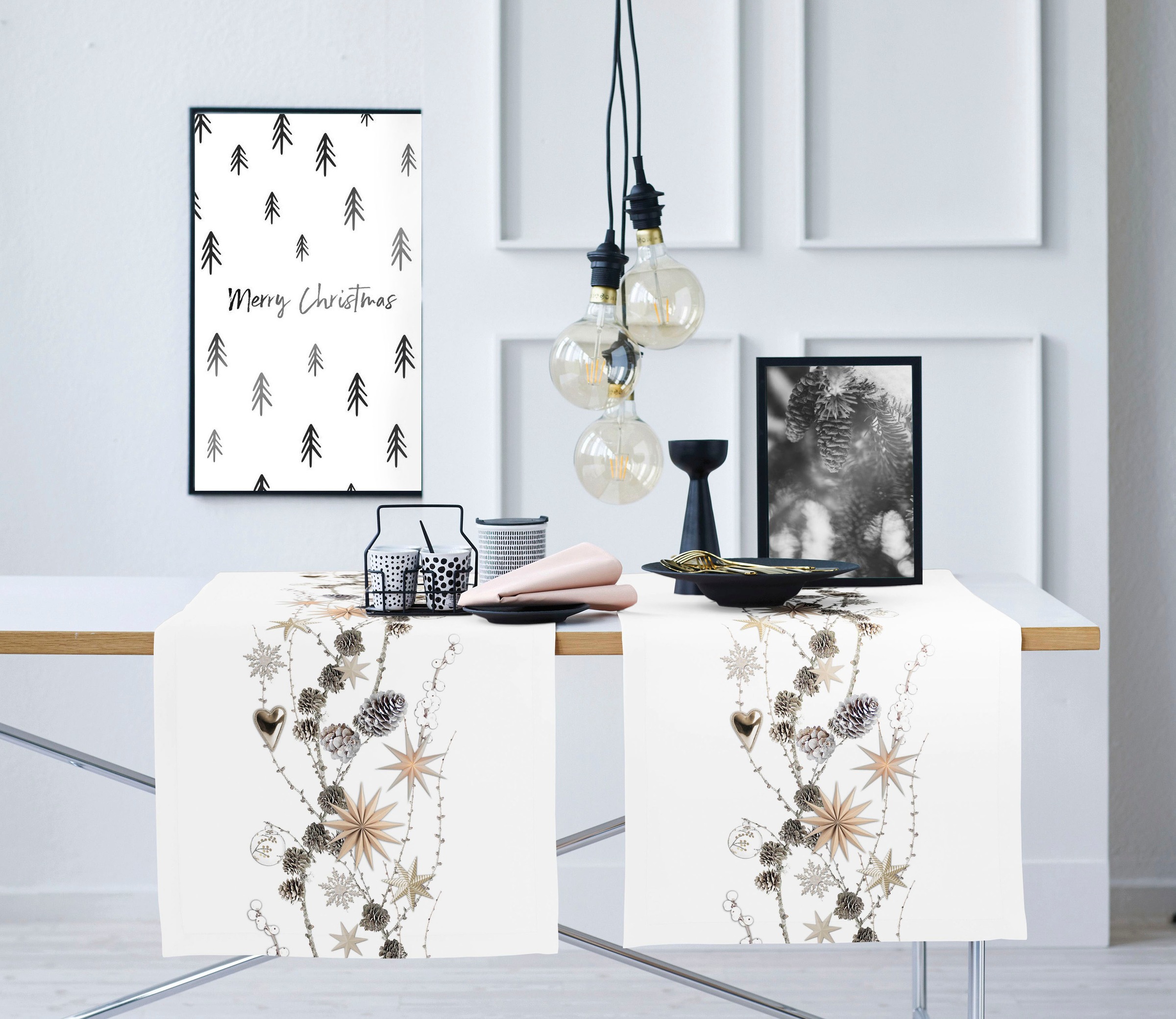 APELT Tischläufer "6204 WINTERWELT, Weihnachtsdeko, Weihnachten" Digitaldru günstig online kaufen