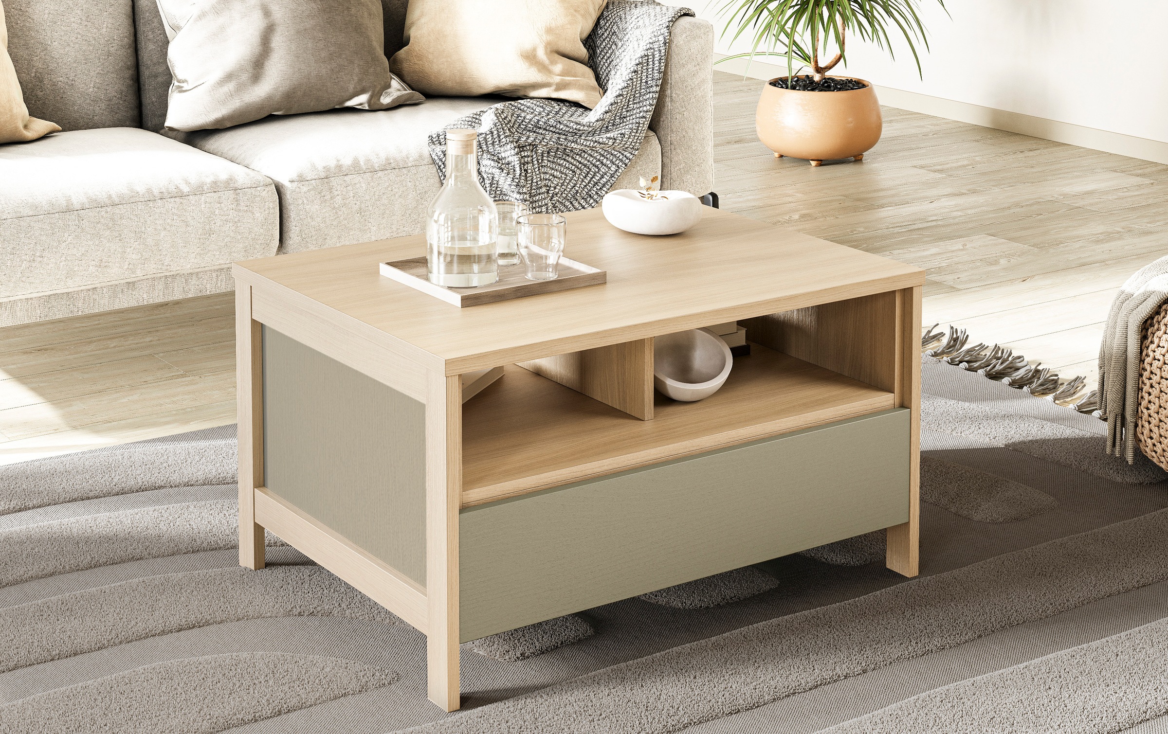 Home affaire Couchtisch "Stranda, Beistelltisch, Wohnzimmertisch, Sofatisch günstig online kaufen