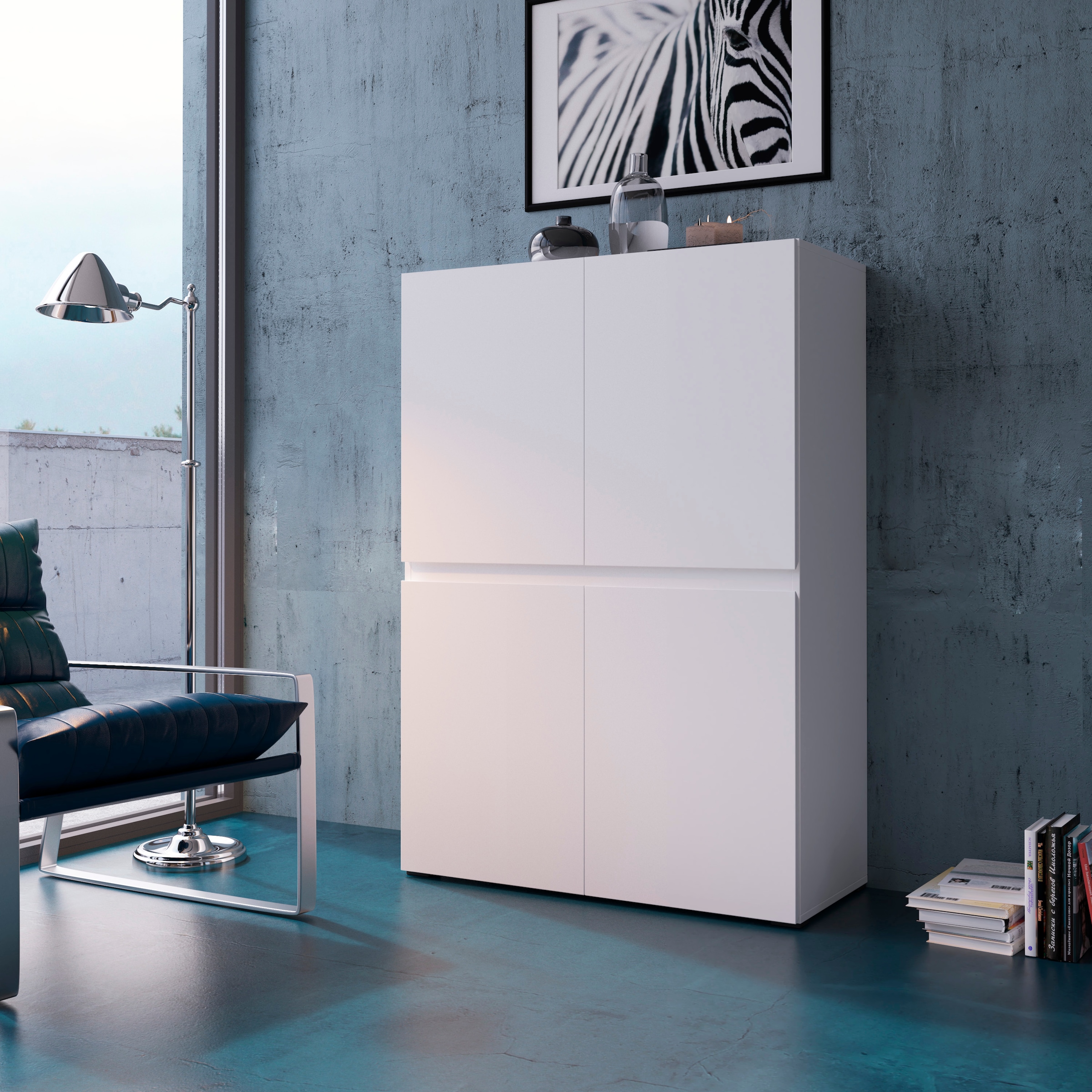 Highboard »Rimini«, Höhe 129 cm