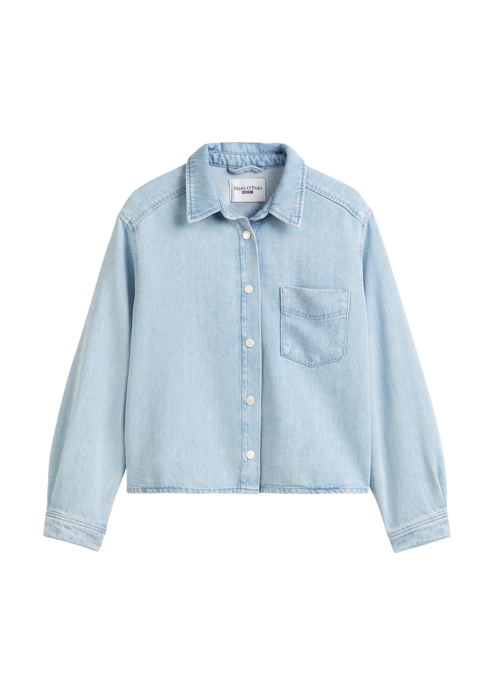 Marc O'Polo DENIM Langarmbluse »made with Orange Fiber«
