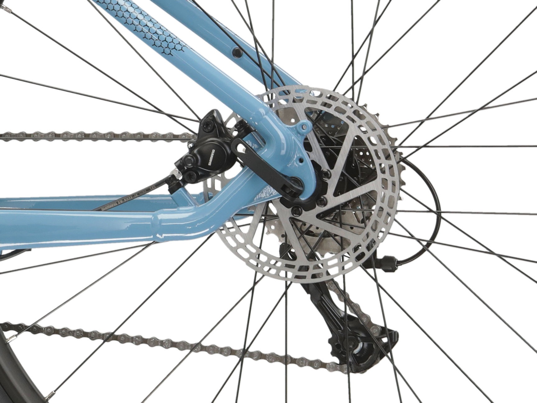 Kross Mountainbike »KROSS MTB Hardtail Hexagon 4.0 27,5" blau«, 16 Gang, Shimano, ACERA M3020 Schaltwerk, Kettenschaltung