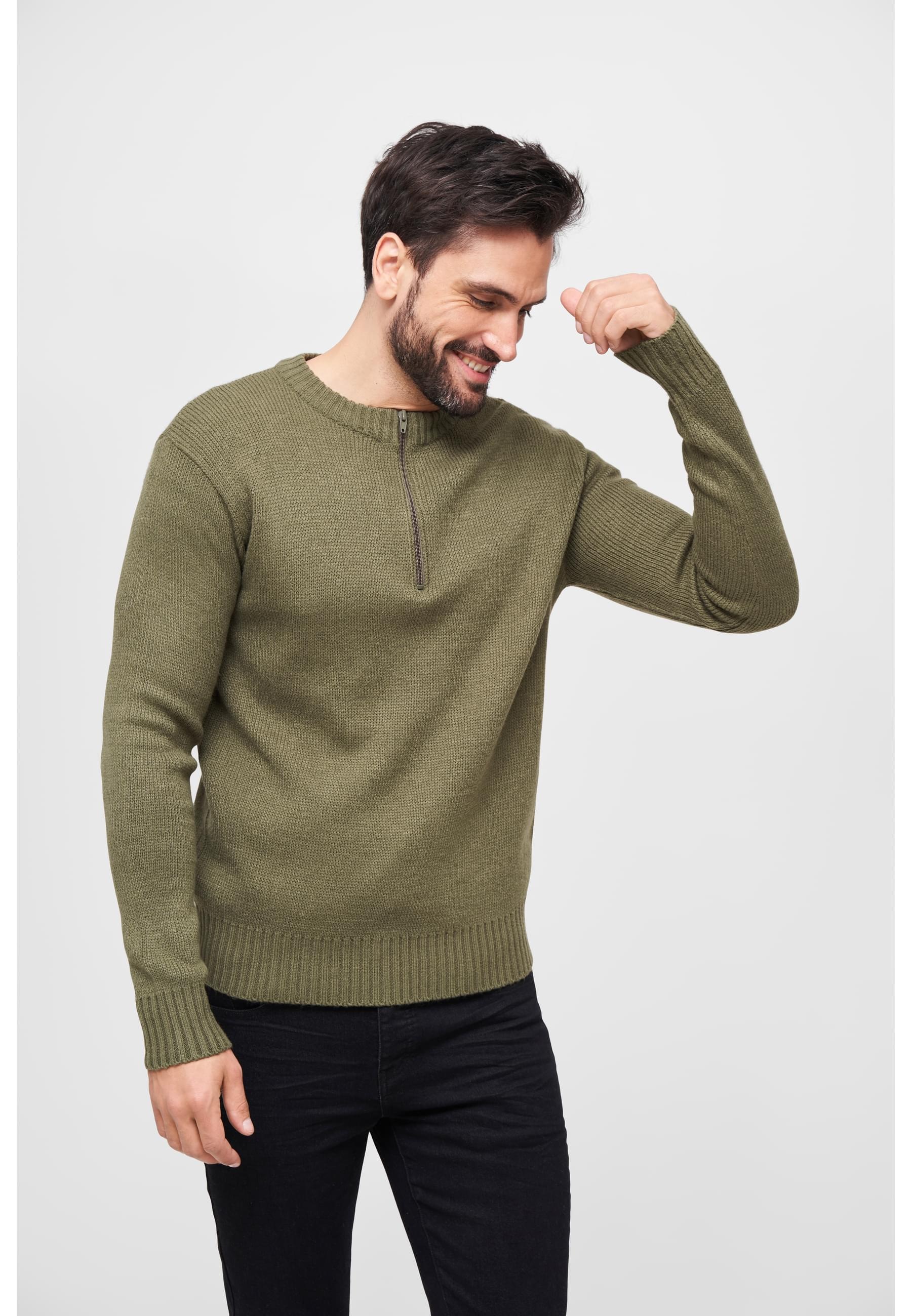 Brandit Rundhalspullover »Brandit Herren Armee Pullover«, (1 tlg.)