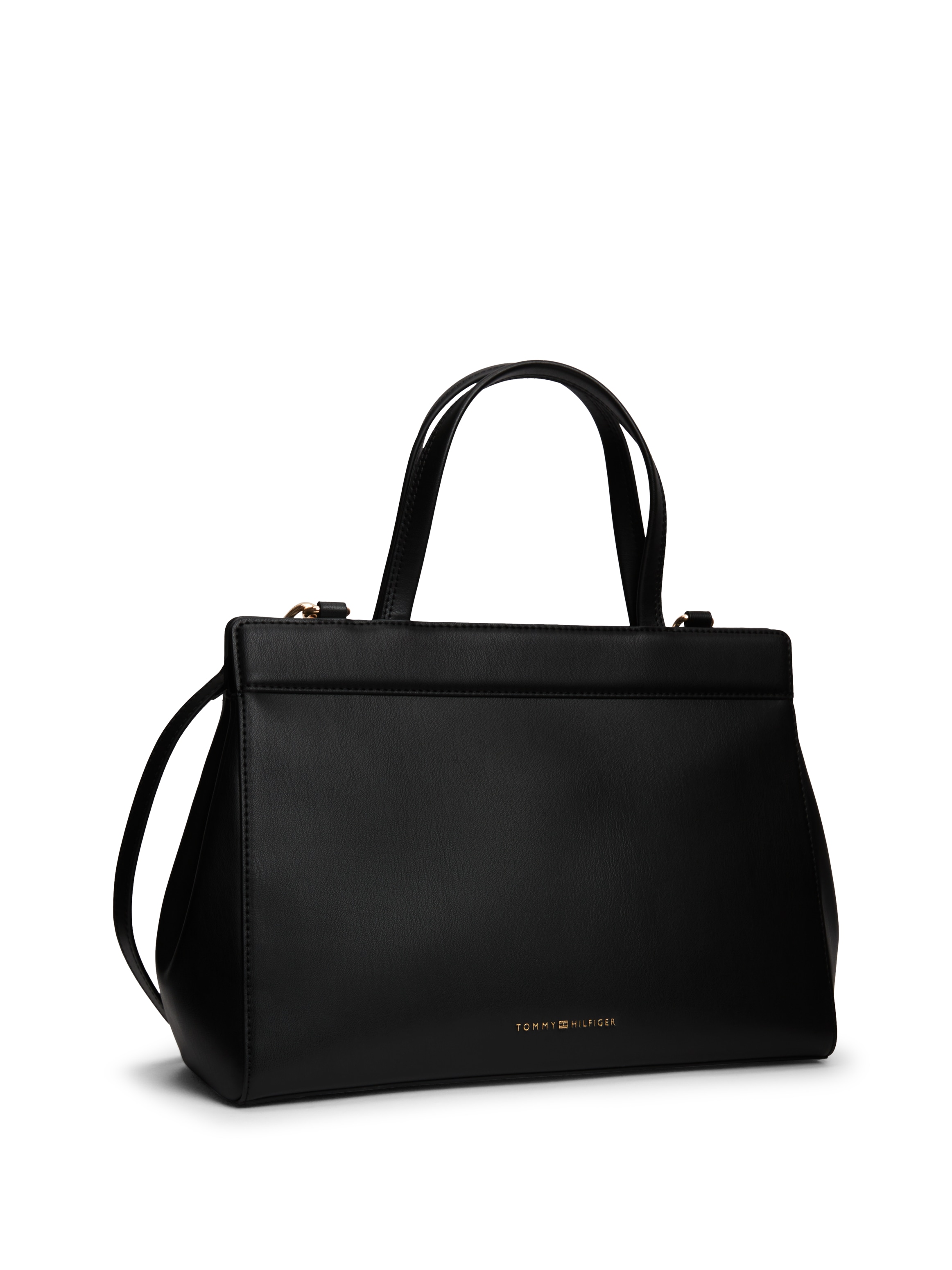 Tommy Hilfiger Henkeltasche »TH MODERN SATCHEL« Damen Tragetasche, Umhängetasche, mit goldfarbenen Details