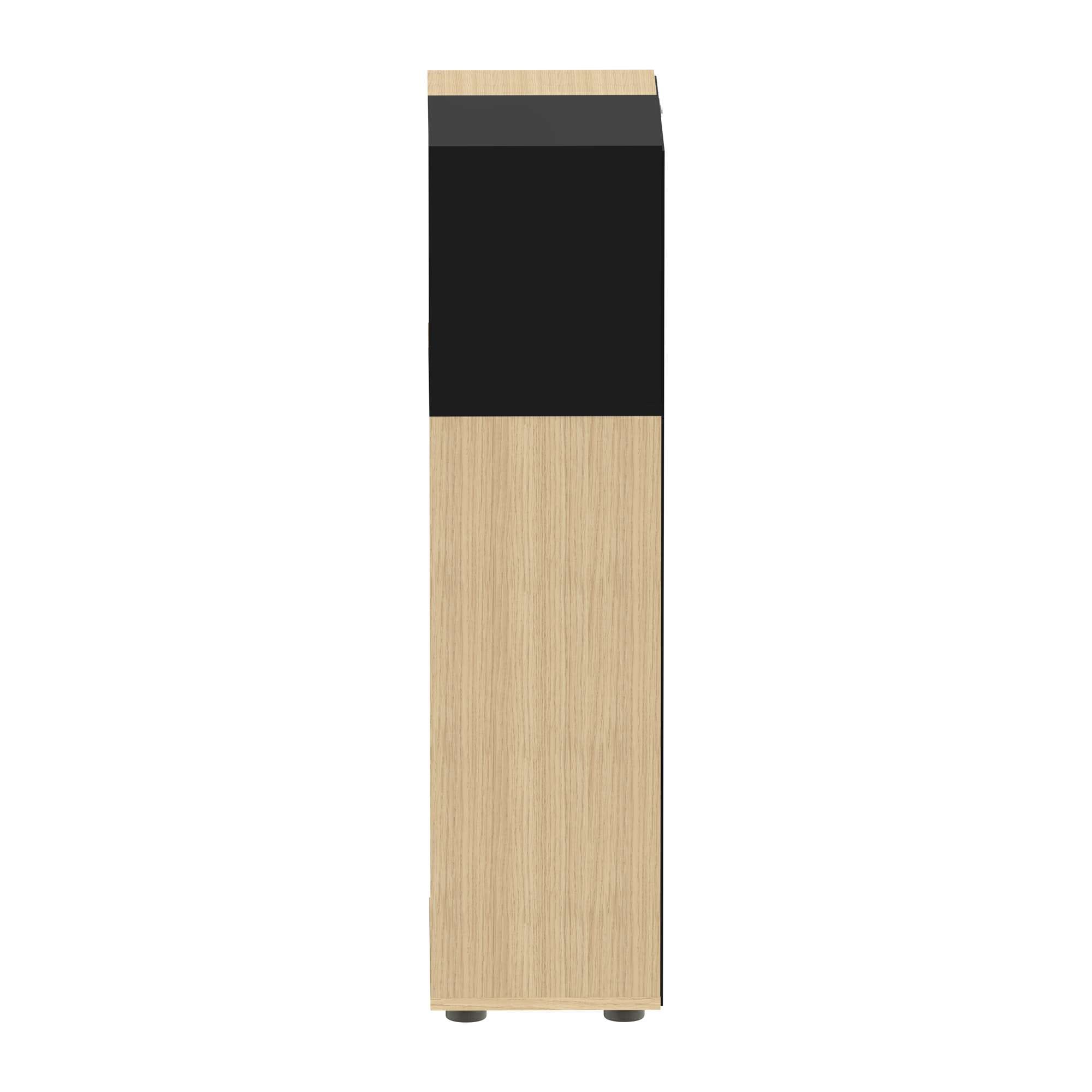 TemaHome Midischrank »Kube Badschrank, Aufbewahrung, Platzsparend, Höhe 109 cm«, mit einer Tür und offene Fächer