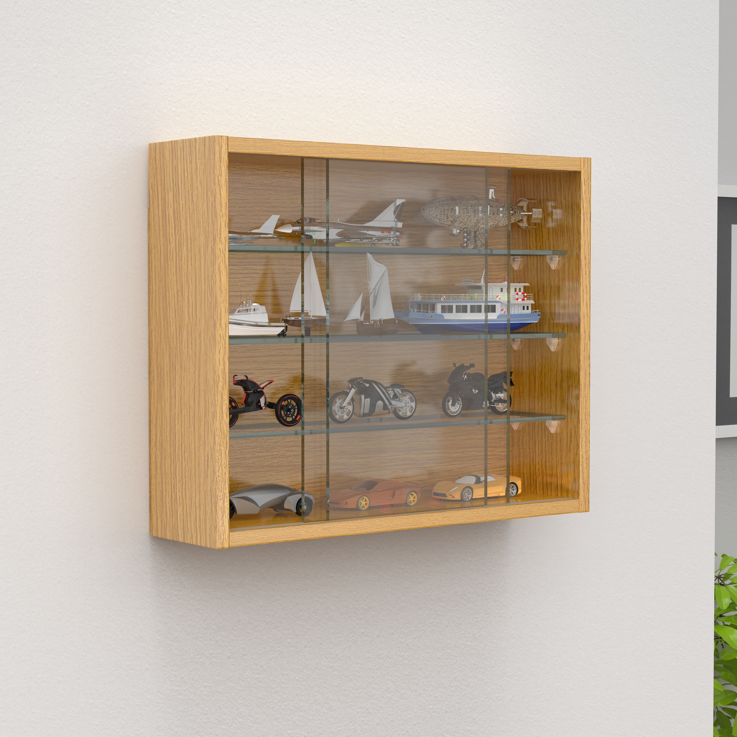 VCM Wandregal »Hängevitrine Wandvitrine Sammel Deko Drivalo S«