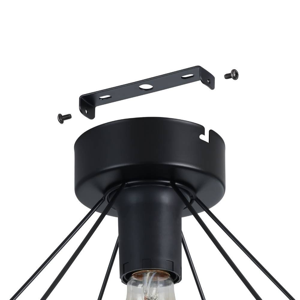 EGLO Deckenleuchte »TARBES« E27 1 Stk. Wohnzimmerlampe, Esszimmer, Flur, Drahtgeflecht, 1flammig, 32,5x27,5cm