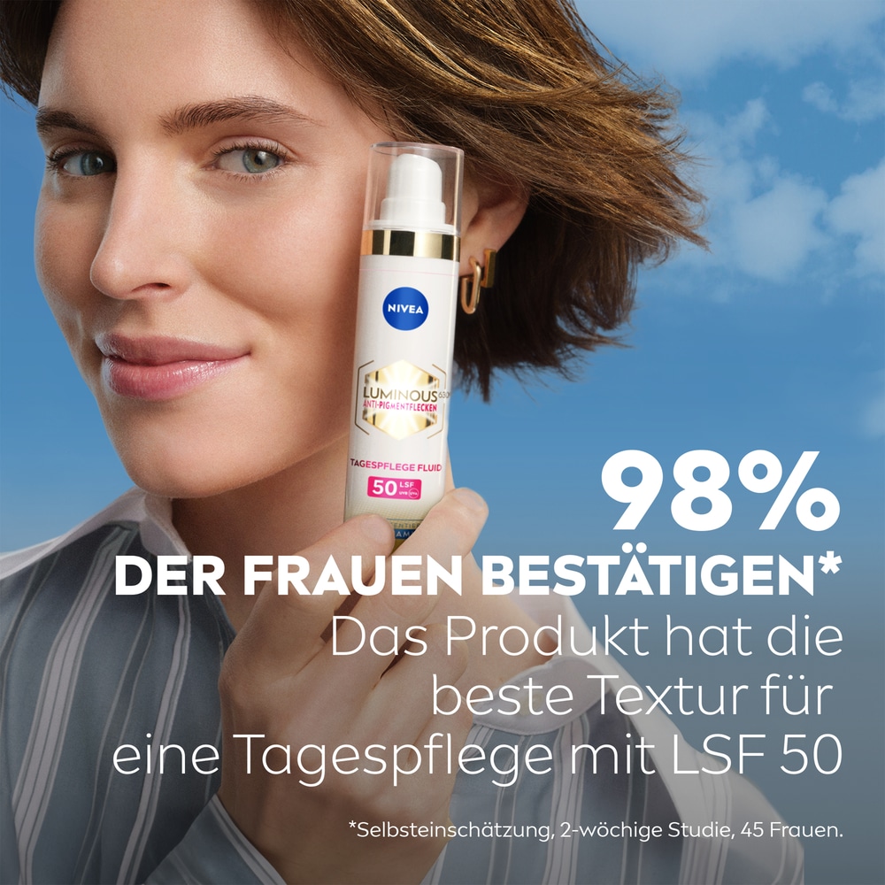 Nivea Pflege-Set »LUMINOUS630 Anti-Pigmentflecken Tagespflege + Intensiv Serum« Für alle Hauttypen, mattiert die Haut, LSF 50.