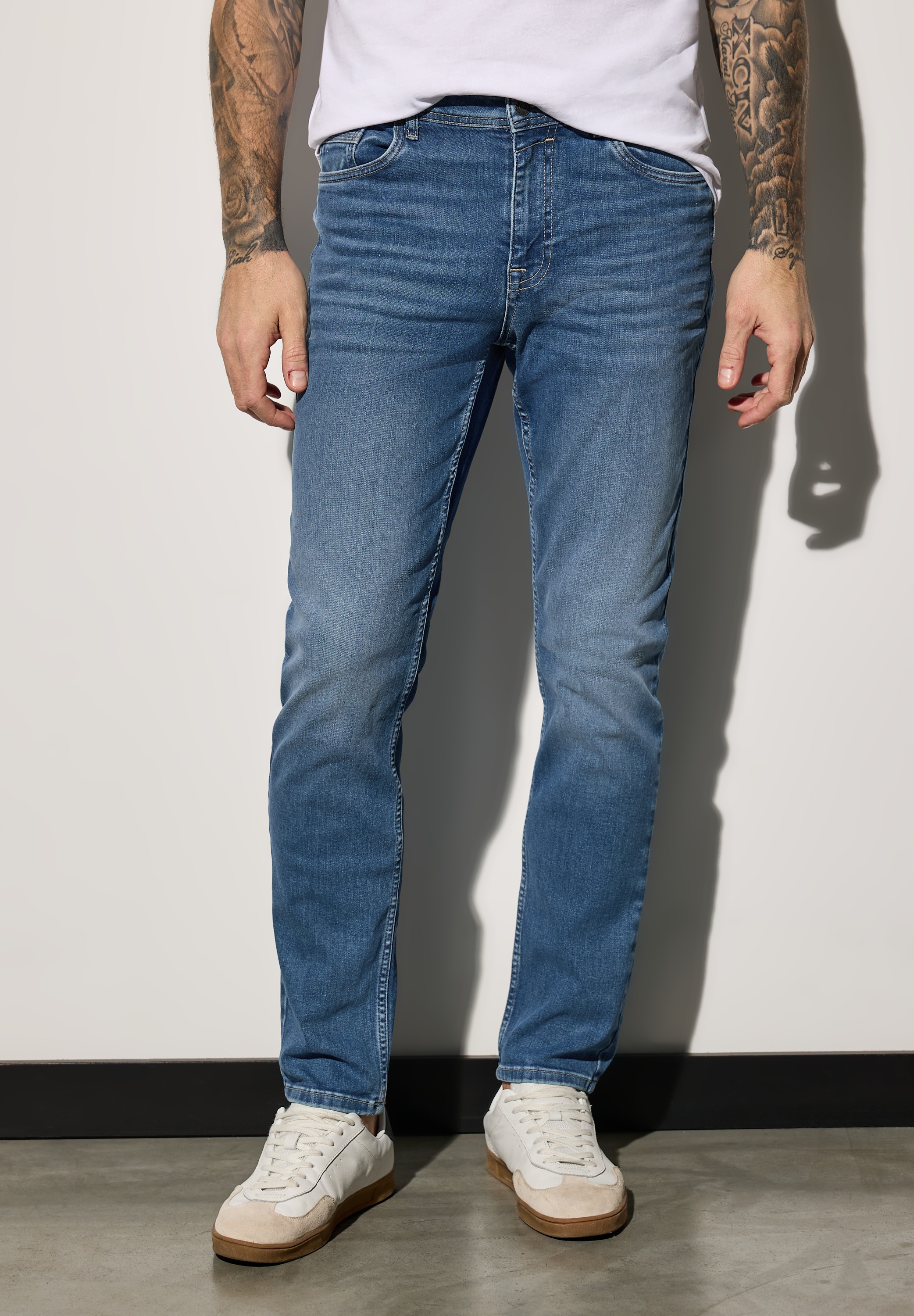 STREET ONE MEN Slim-fit-Jeans, Middle Waist