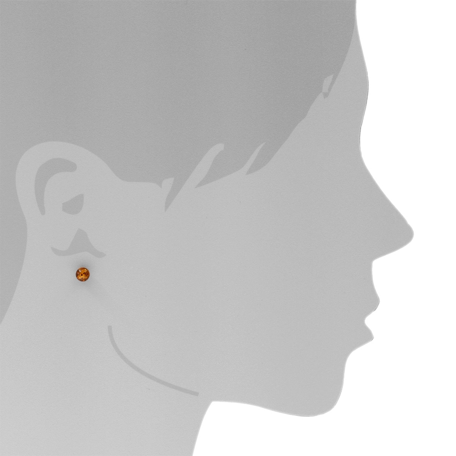 OSTSEE-SCHMUCK Paar Ohrstecker »- Klassisch 6 mm - Gold 333/000 - Bernstein«