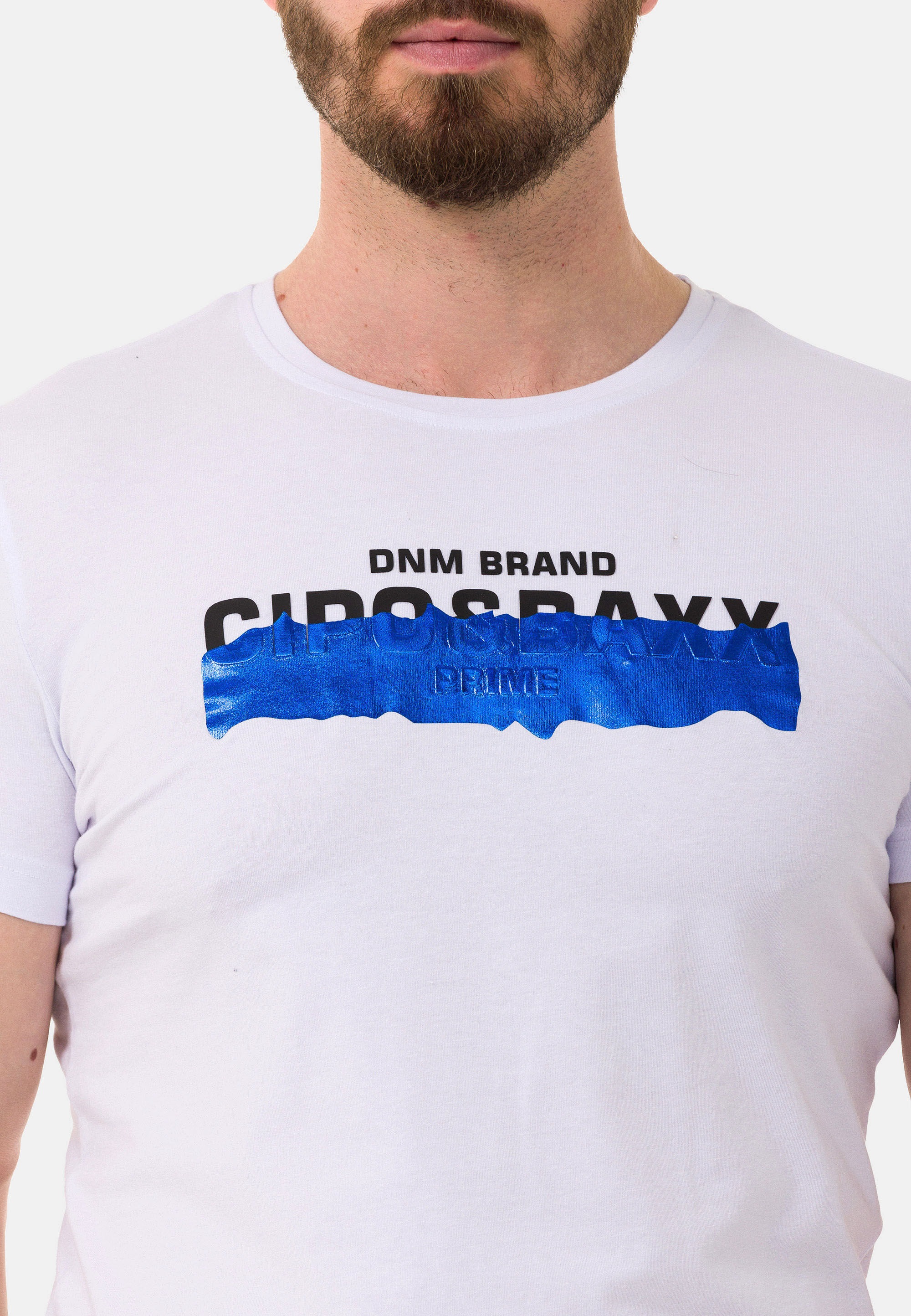 Cipo & Baxx T-Shirt »T-Shirt«, mit Rundhals-Ausschnitt
