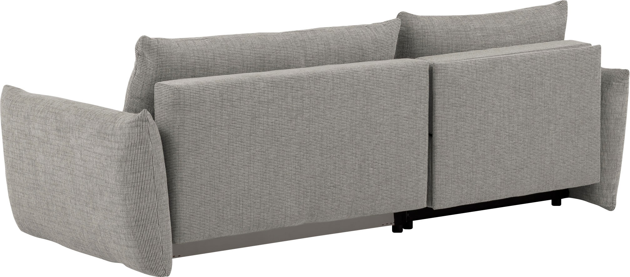 INOSIGN Ecksofa »MAVAS Schlafsofa mit Bettkasten, L-Form,«, ca.257/127cm (Liegefläche 212/145 cm), Cord, Chenille, Struktur