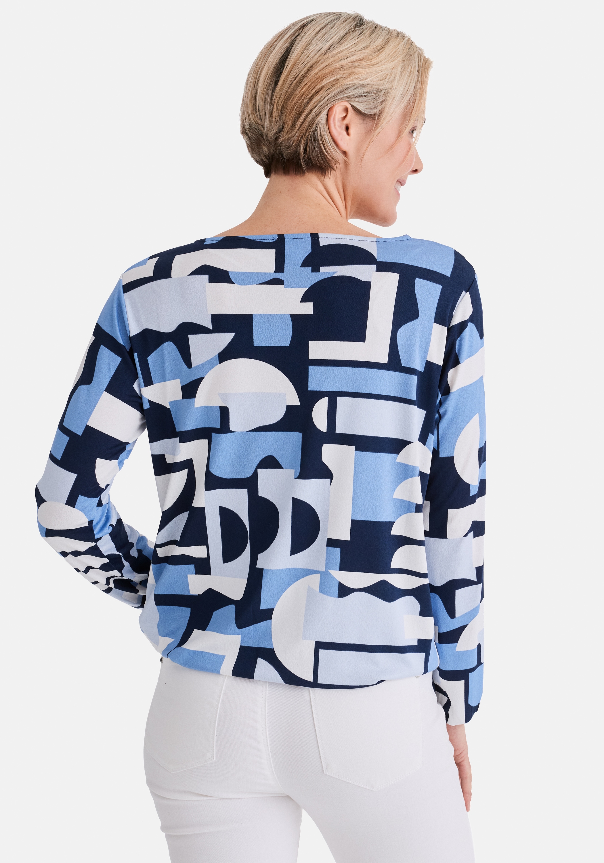 STOOKER WOMEN Langarmshirt »CALLA Print Langarmshirt« Regular Fit Blusen-Shirt mit grafischem Print für Damen
