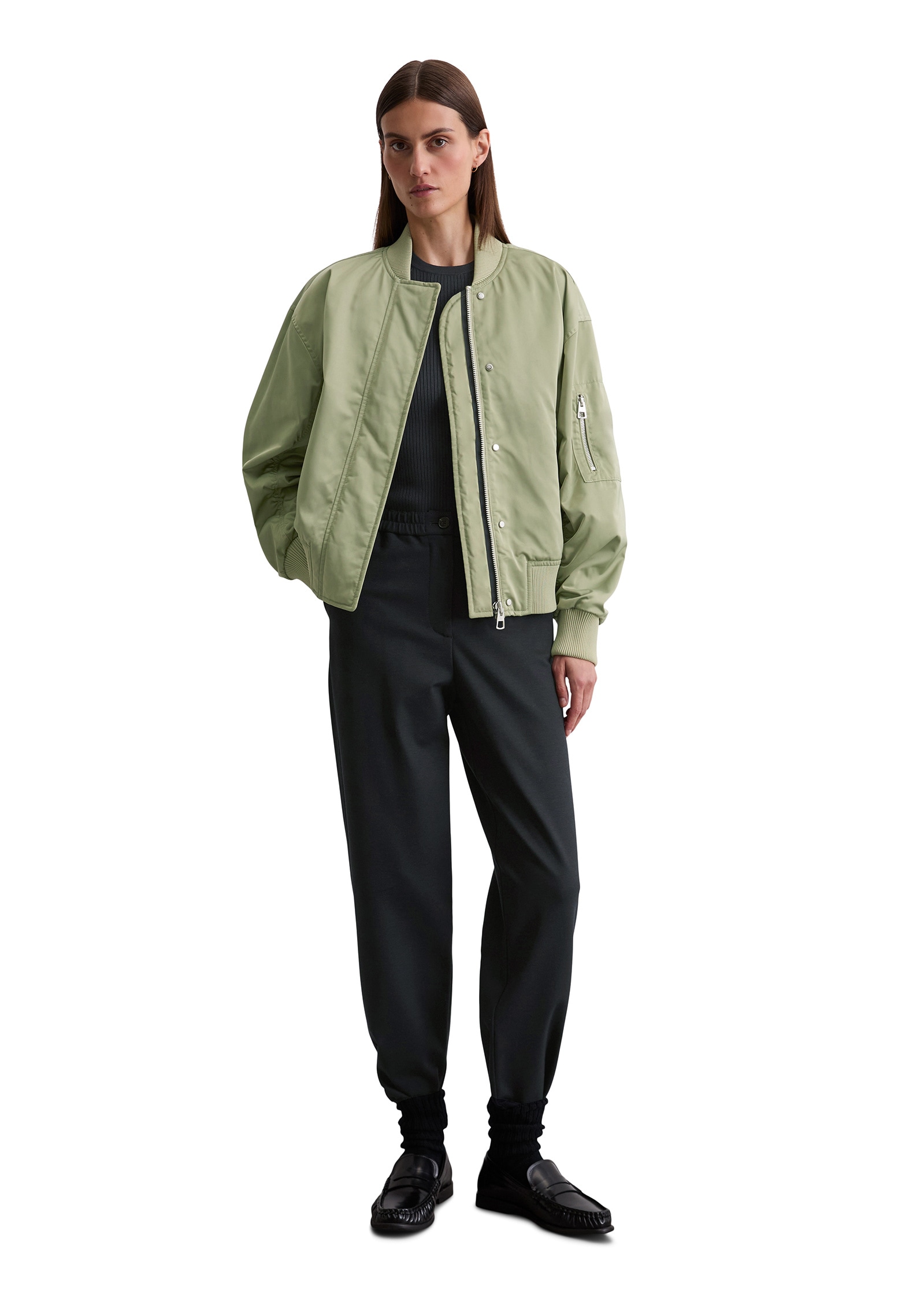 Marc O'Polo Outdoorjacke »aus recyceltem Polyester-Twill«, ohne Kapuze