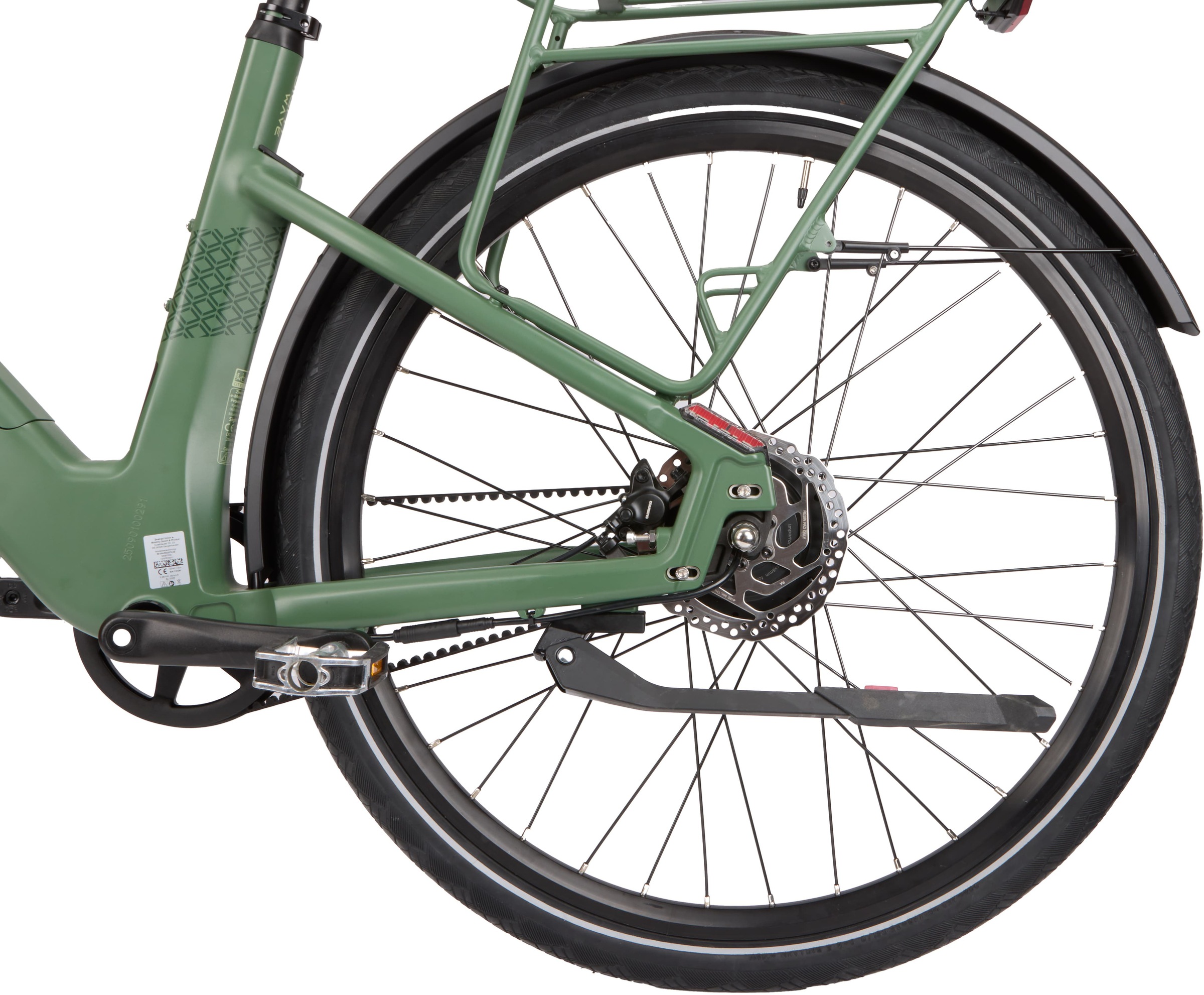 Vaun »VAUN SKYLINE Wave-Cityrad Bikes« 8 Gang Shimano Nexus 8-Gang Schaltwerk Nabenschaltung Mittelmotor 250 W (mit integr. Akku), Elektrofahrrad für Alltag und Einkauf