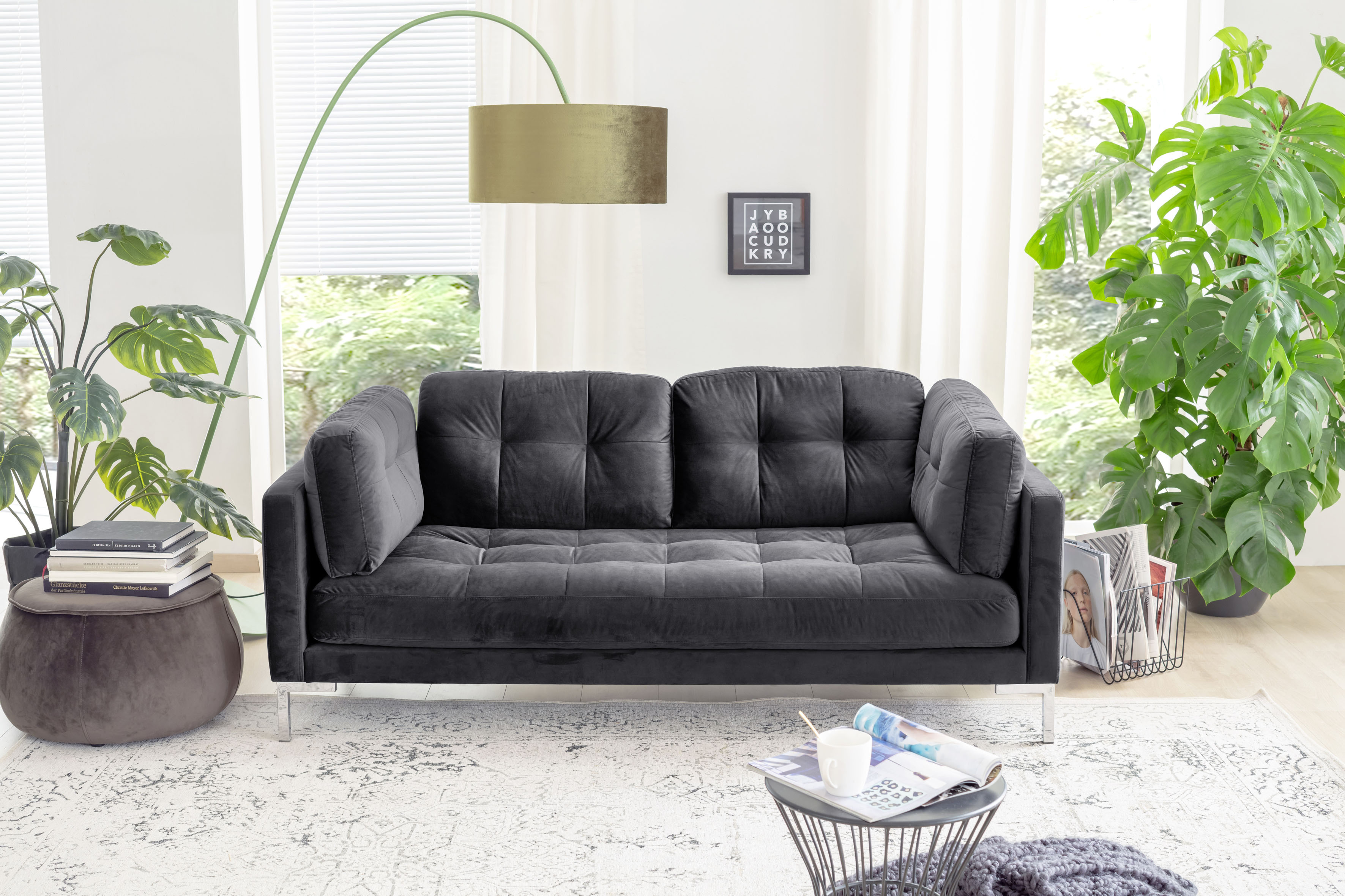 OTTO home 2-Sitzer "Landau" in Cord-Stoff mit Metallfuß