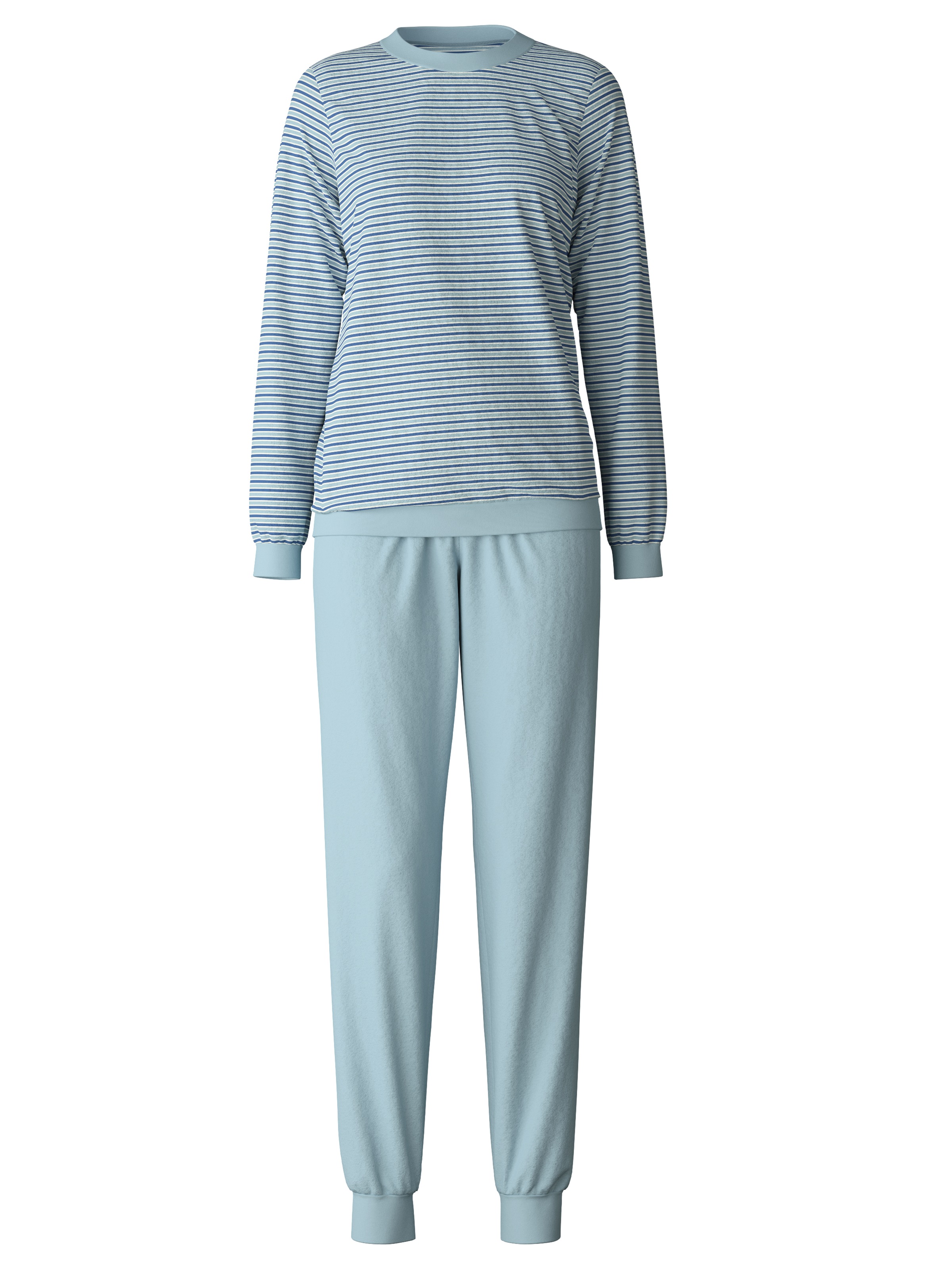 CALIDA Schlafanzug "Soft Dreams", (2 tlg.), Ringel-Design, warm, weich, Fro günstig online kaufen
