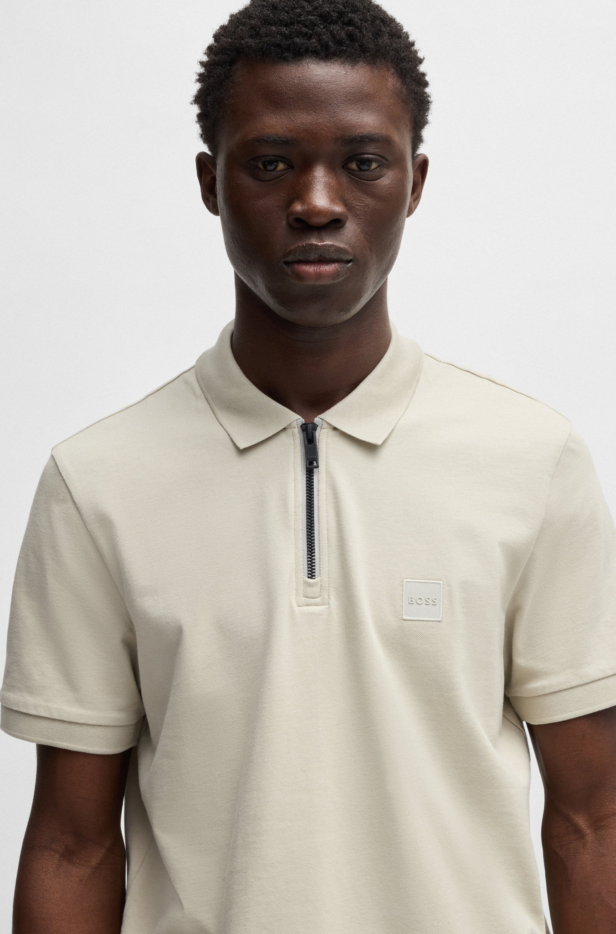 BOSS ORANGE Poloshirt »Passerzip«, mit Polokragen