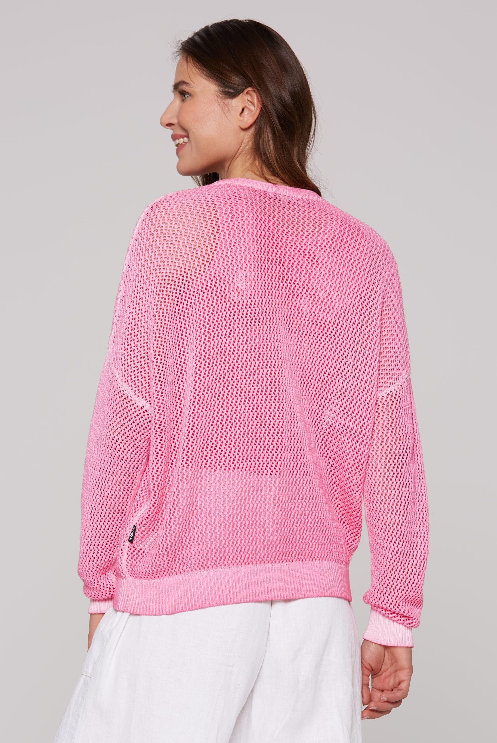 SOCCX Strickjacke, mit Baumwolle