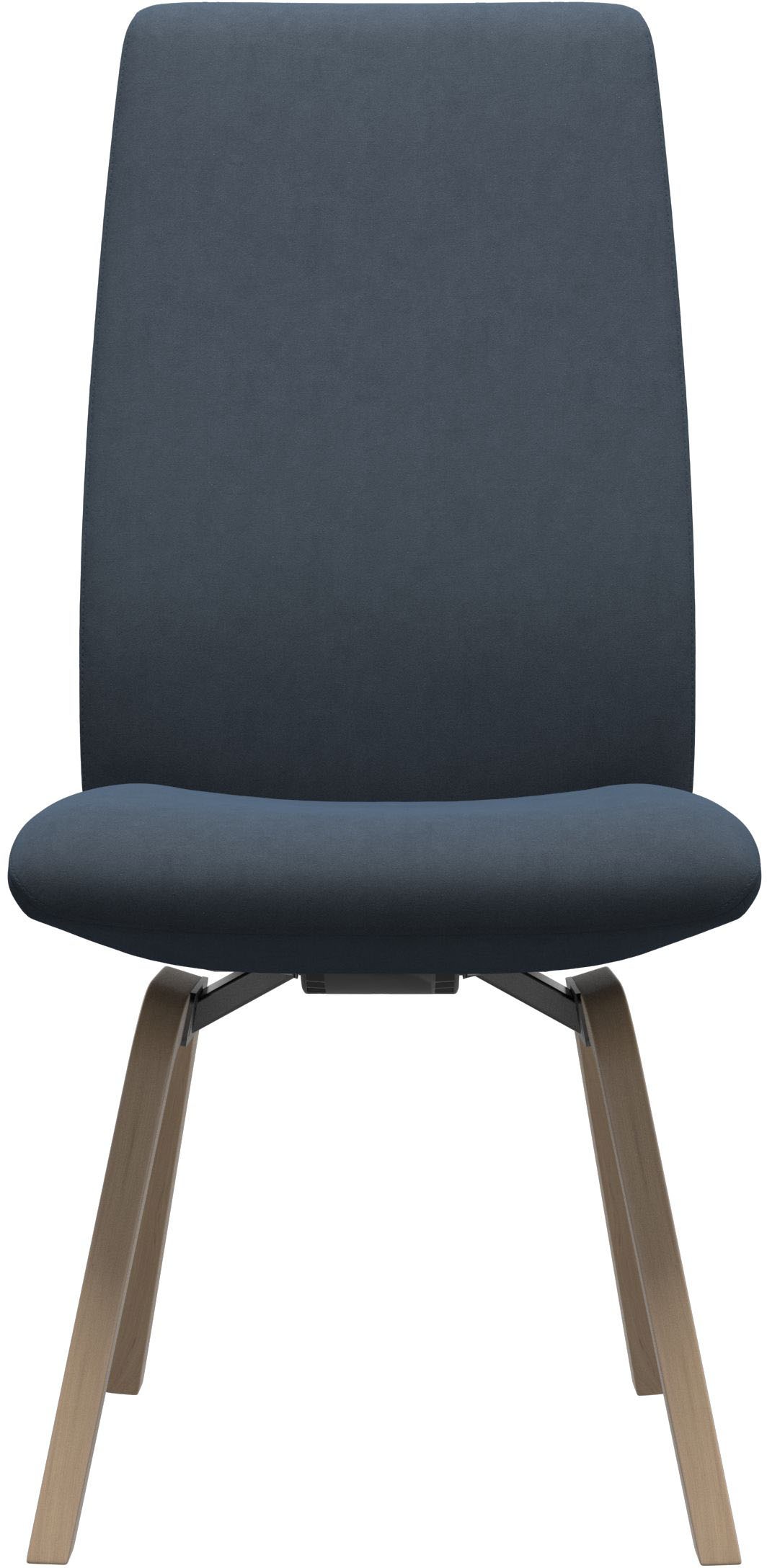 Polsterstuhl STRESSLESS "Laurel", blau (blau dinamica, schwarz), B:49cm H:105cm T:60cm, Microfaser DINAMICA (88% Polyester, 12% Polyurethan), Stühle, Polsterstuhl, High Back, Größe L, mit schräggestellten Beinen in Schwarz 2