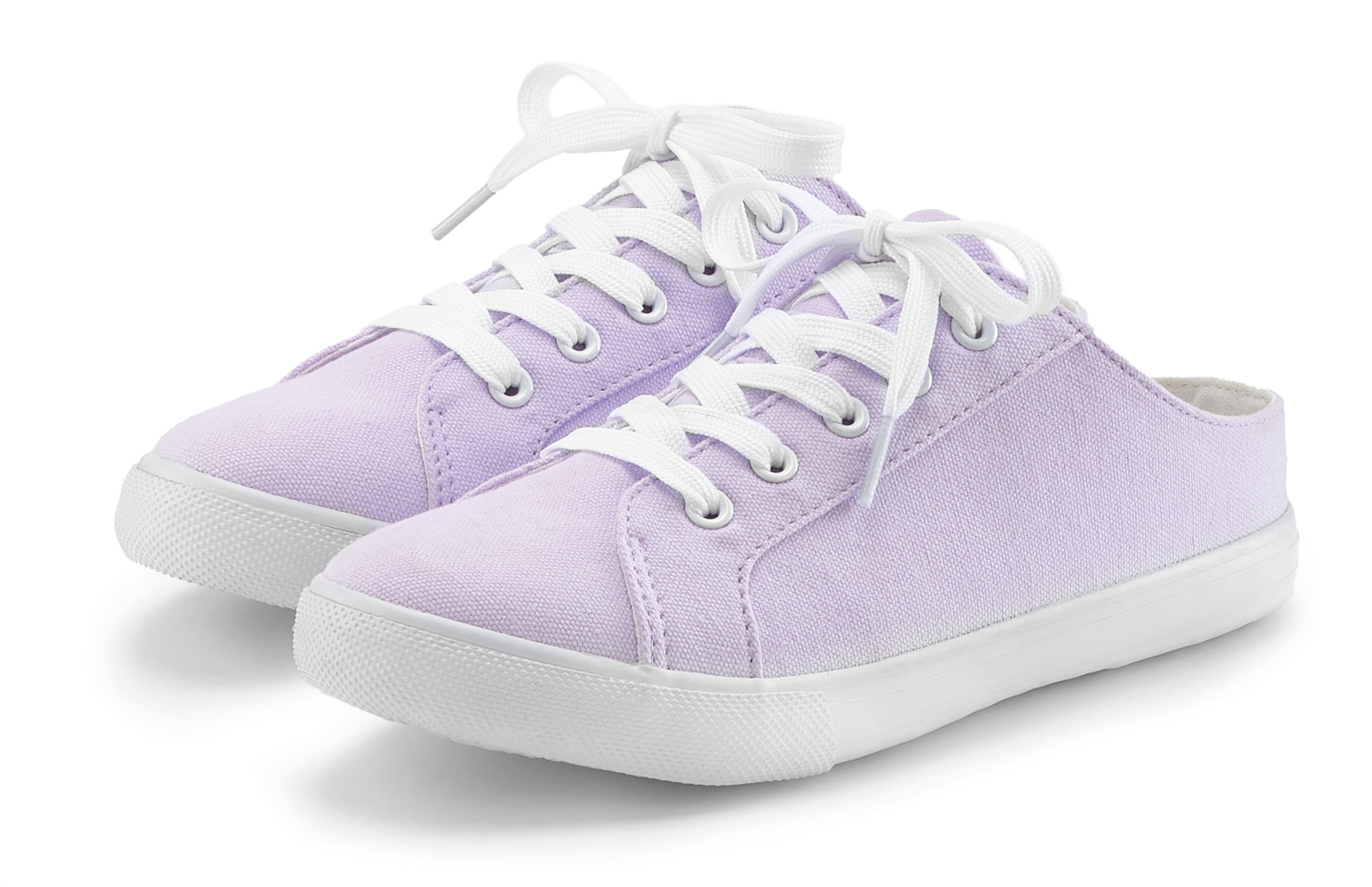 Sabot VIVANCE "Sneaker, Clog, Slip-On-Sneaker", Damen, Gr. 37, lila (flieder), Obermaterial: 100% Textilmaterial. Decksohle: 100% Textilmaterial.