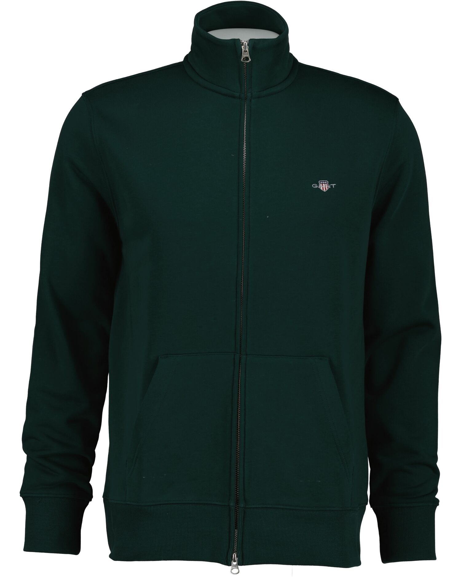 Gant Sweatjacke "REG SHIELD FULL ZIP SWEAT", mit Logostickerei auf der Brus günstig online kaufen
