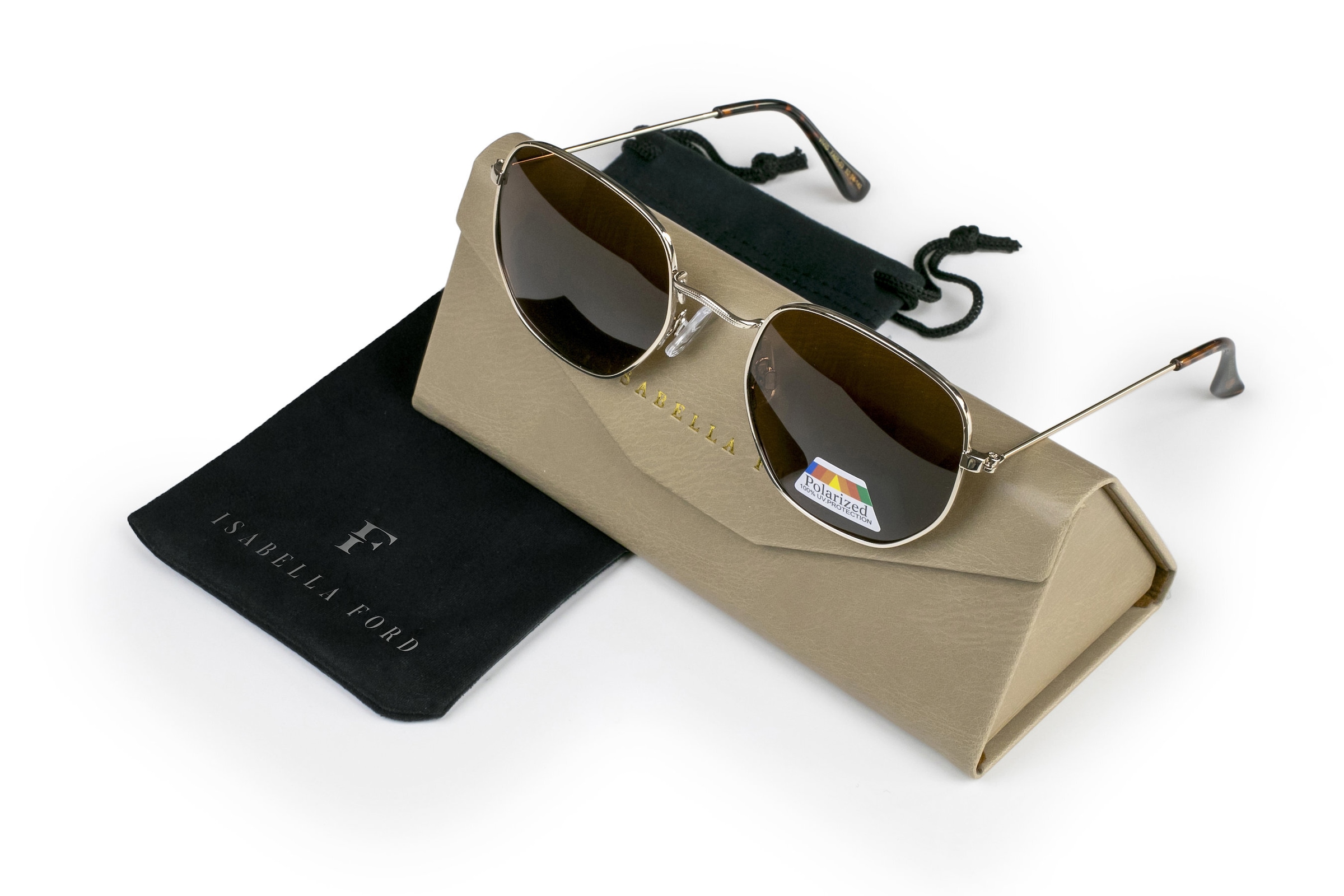 ISABELLA FORD Sonnenbrille »FA05-03« Glass 0.74MM Polarized Lens UV400，CAT3.0