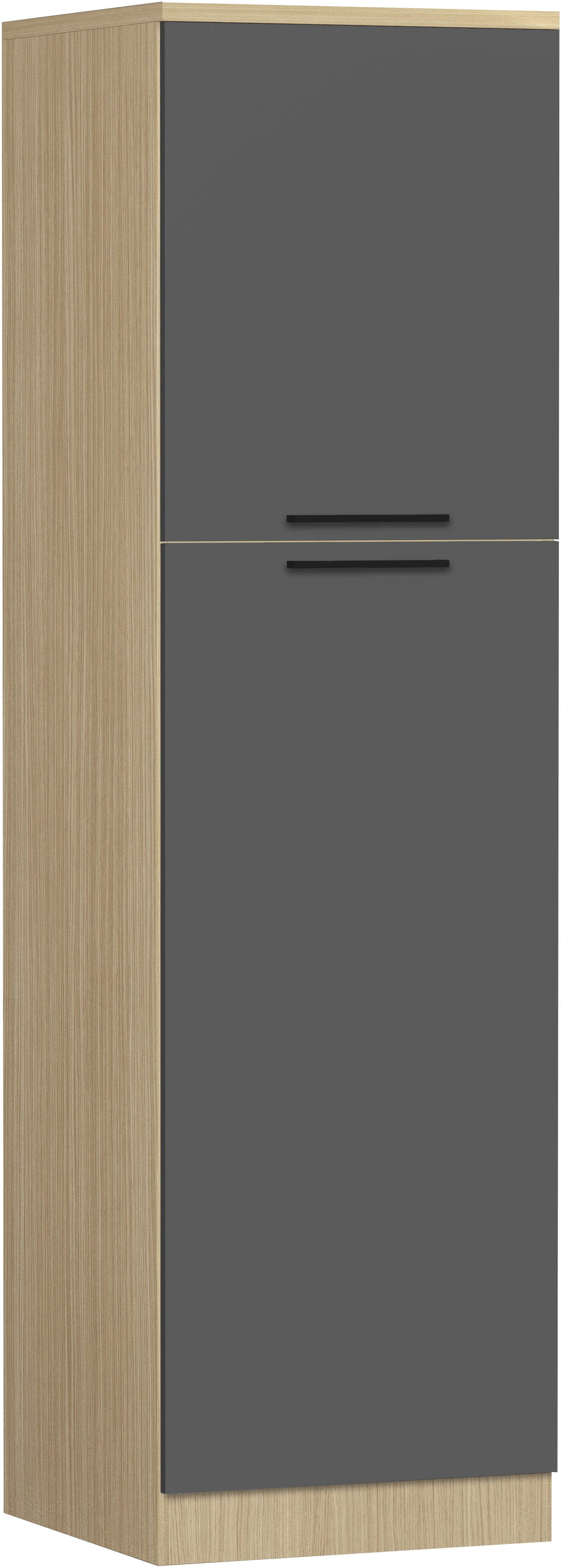 KOCHSTATION Vorratsschrank "Luna, Hochschrank, Küchenvorratsschrank, Speiseschrank, Made in Italy" B/T/H: 60×60×214,5 cm, mit 6 großzügigen Fächern