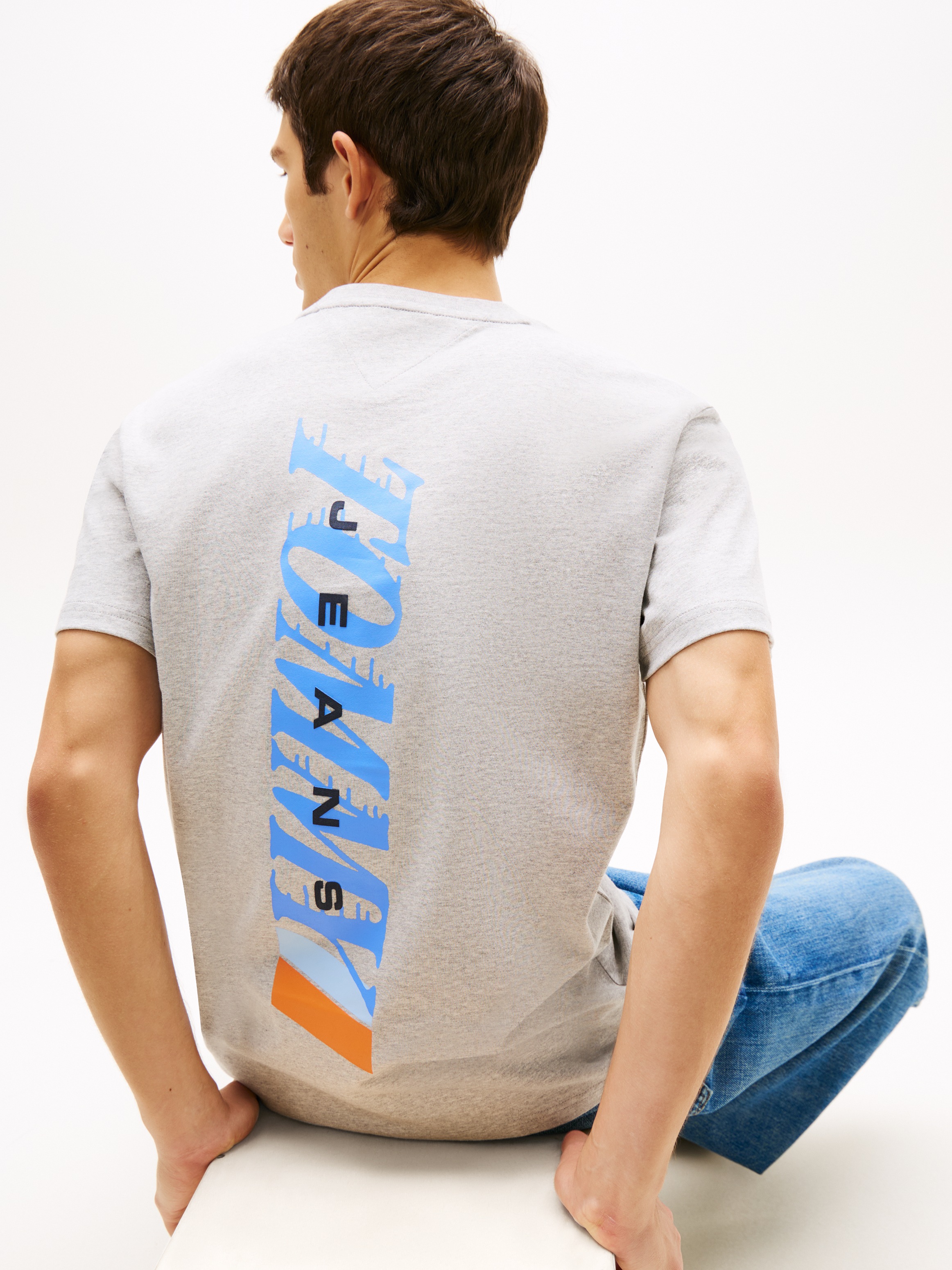 Tommy Jeans T-Shirt "REGULAR VINTAGE LA BACK" Regular fit mit Markenprint günstig online kaufen