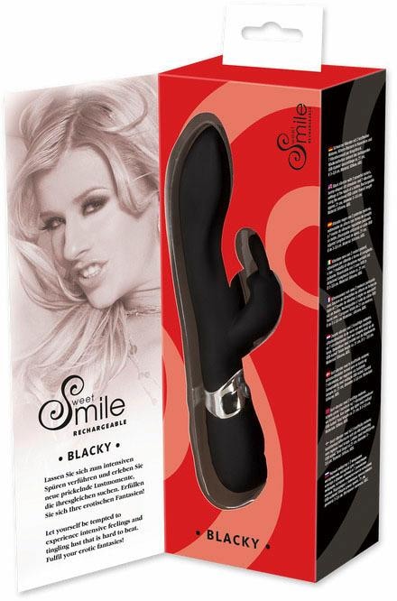 Smile Rabbit-Vibrator »Sweet Smile Blacky«, mit Klitorisreizer