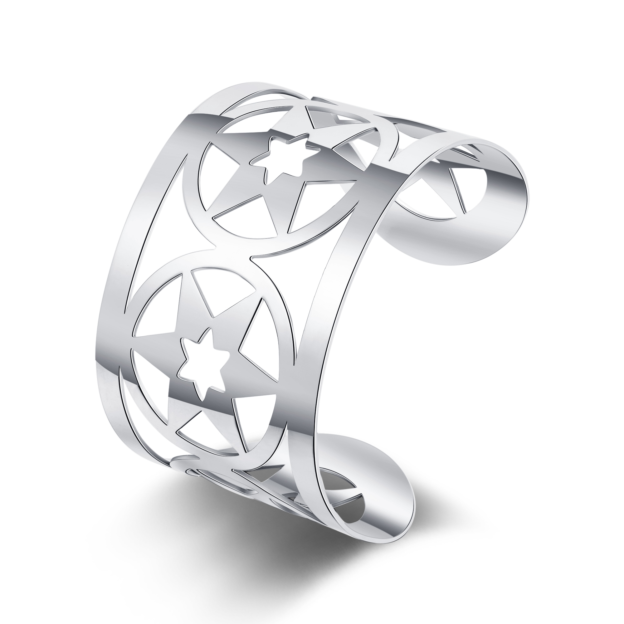 AILORIA Damen Armreif "Armreif ACELIA", Edelstahl, silber, Edelstahl, Armbänder