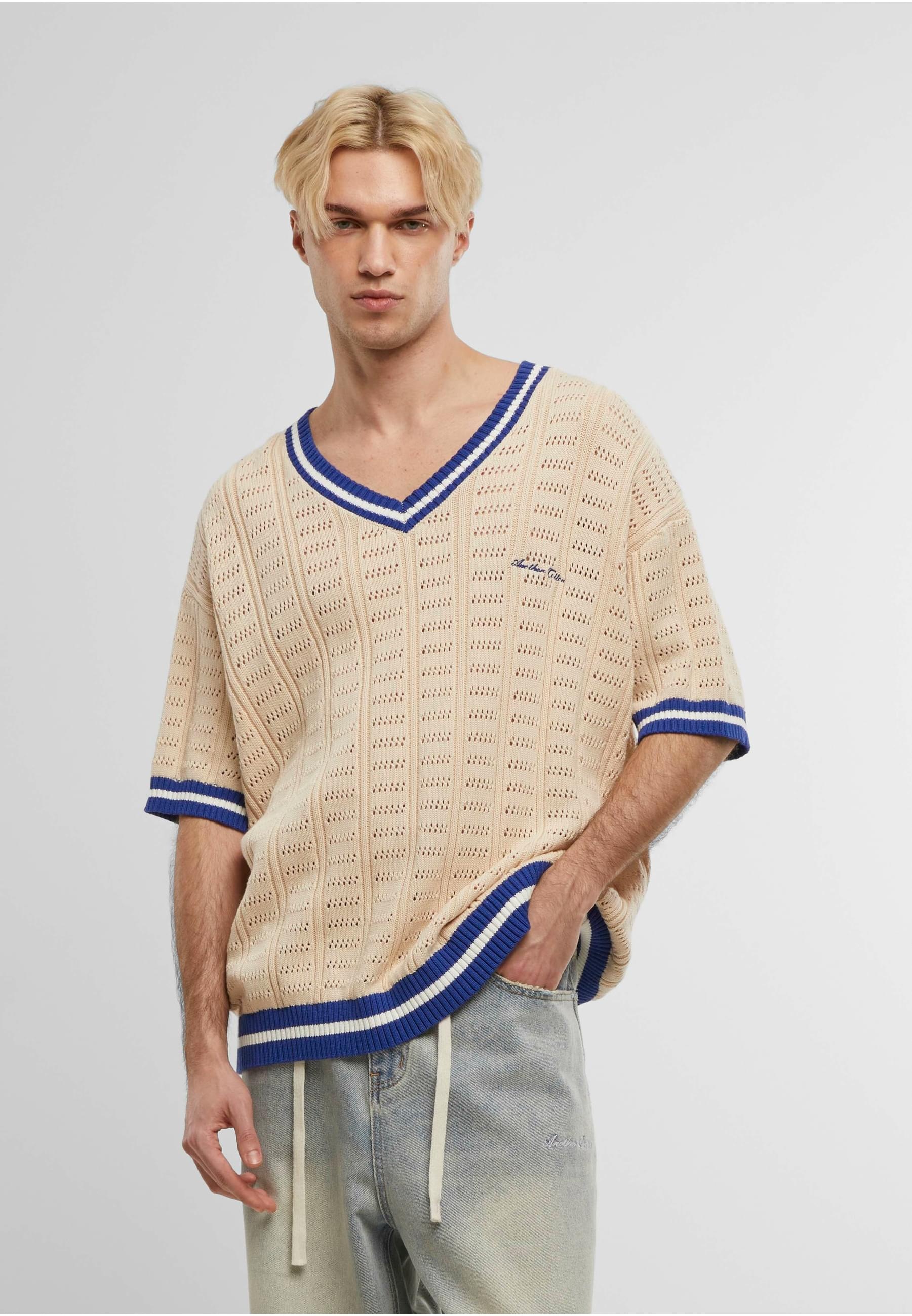 Another Cotton Lab T-Shirt »Another Cotton Lab Pool&Social Club Knit Tee«, (1 tlg.)