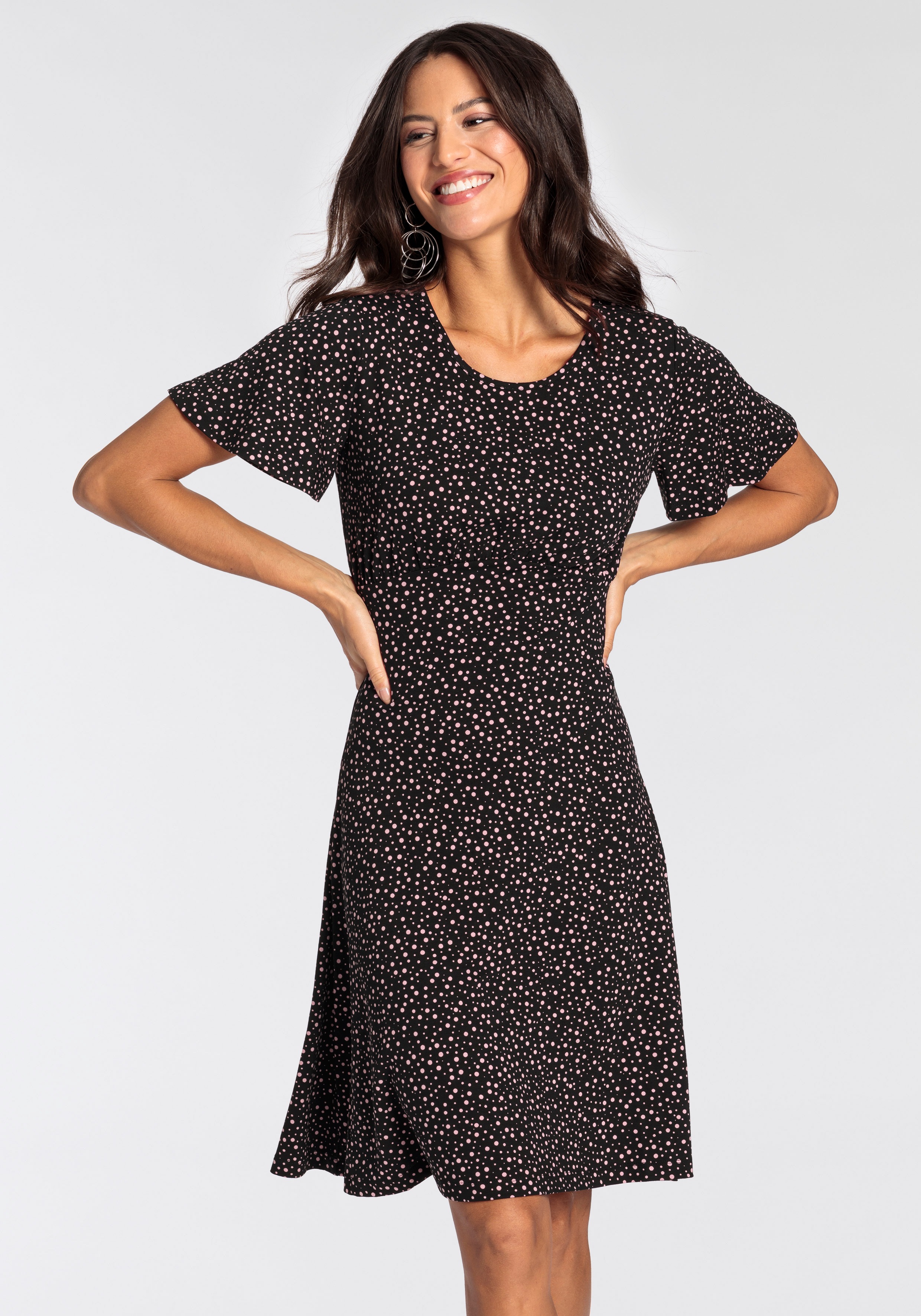 Thumbnail - Laura Scott Sommerkleid, kurzes Kleid, femininer Look, aus Single-Jerseystoff, halbarm