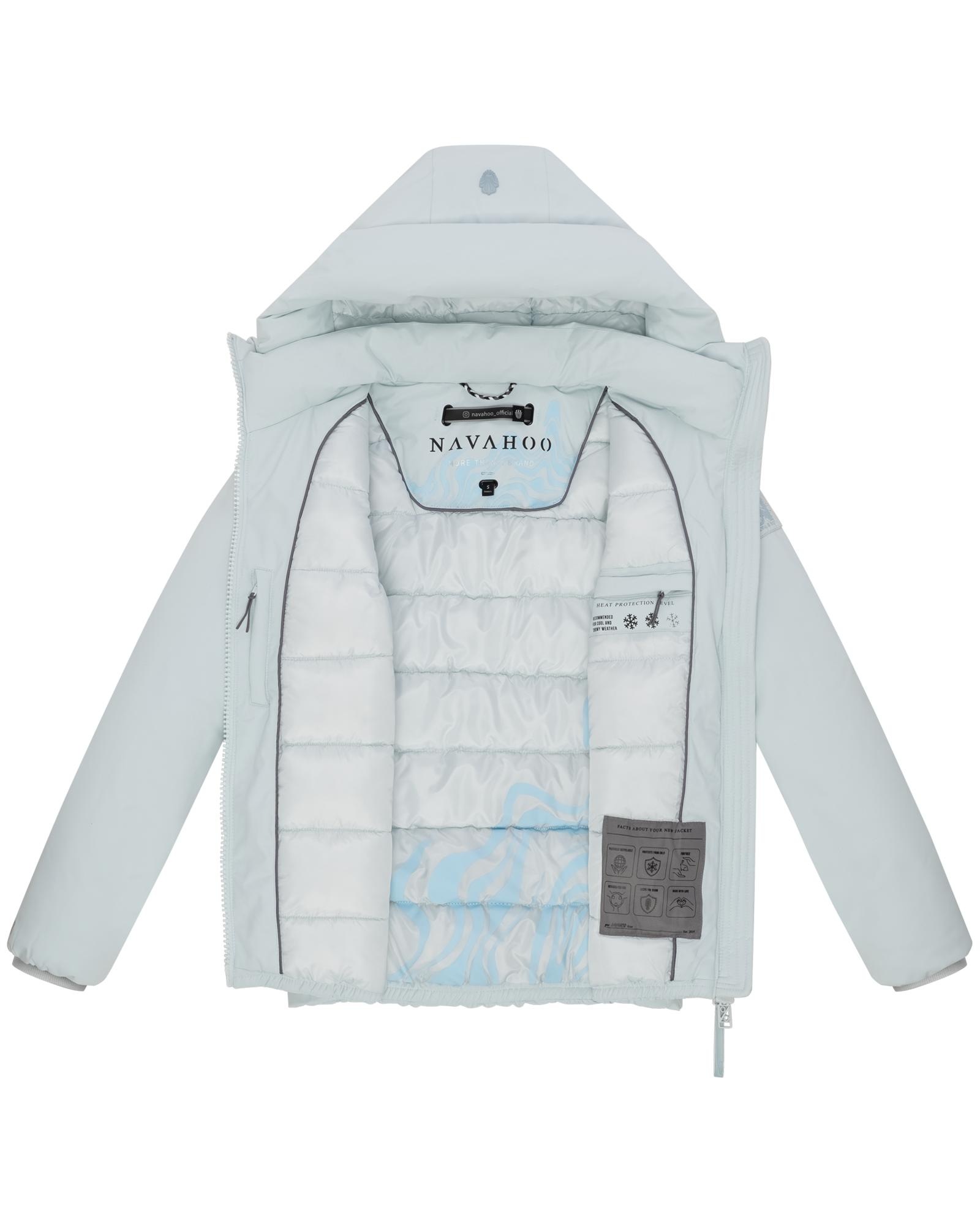Navahoo Winterjacke »Blütenlicht 14«, mit Kapuze, Warme Damenjacke mit hohem Kragen