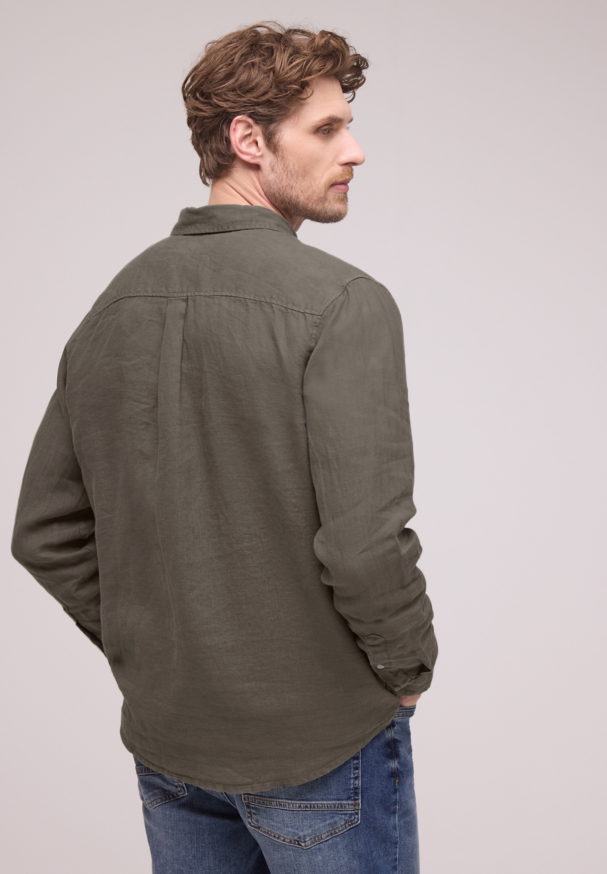 STREET ONE MEN Leinenhemd aus Leinen
